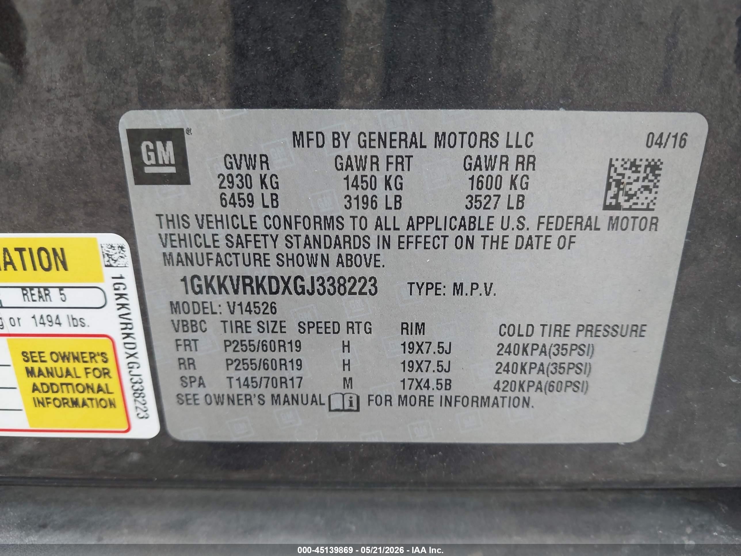 2016 Gmc Acadia Slt-1 Gray vin: 1GKKVRKDXGJ338223