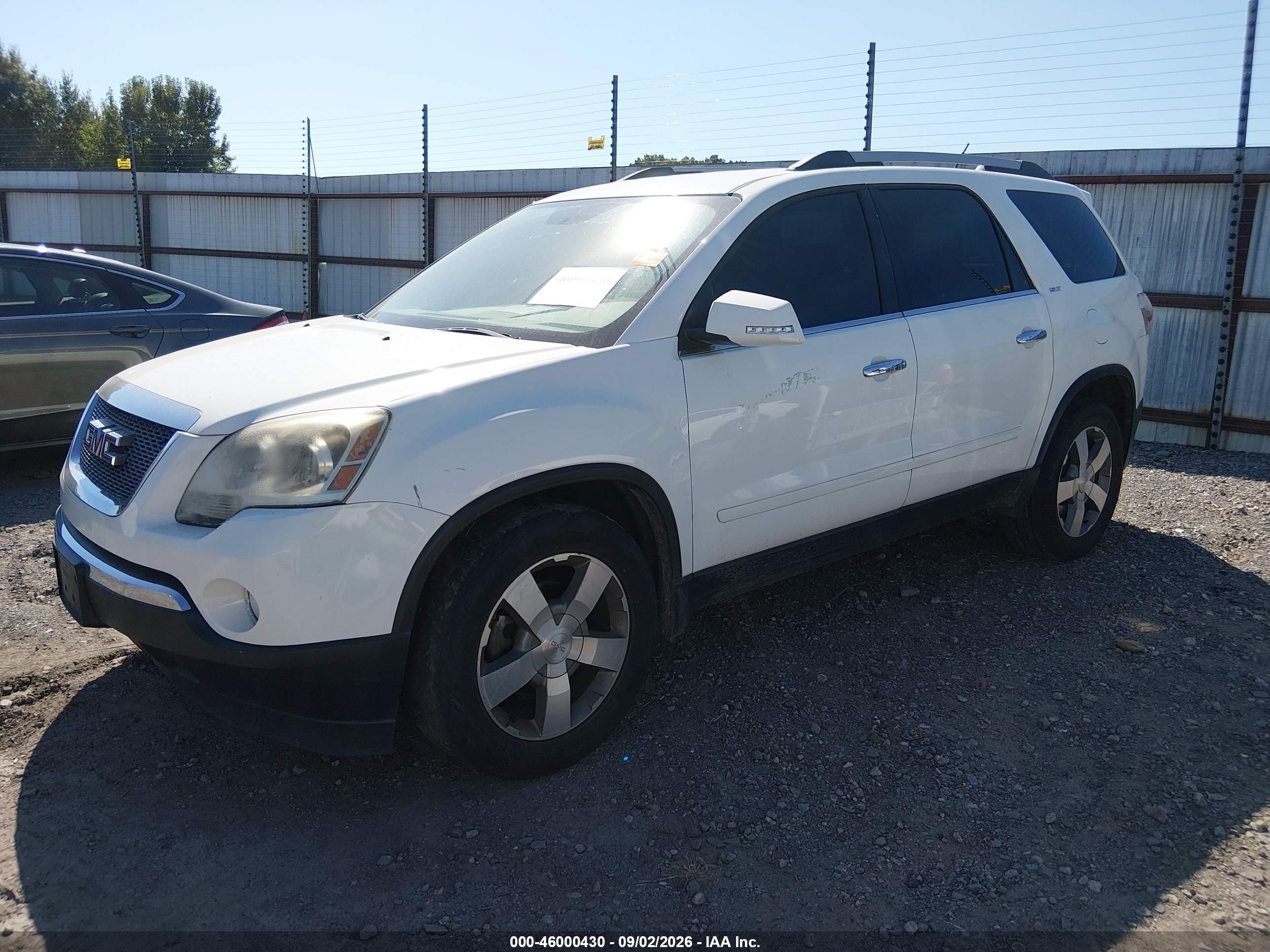2012 Gmc Acadia Slt-2 Белый vin: 1GKKVSED0CJ227239