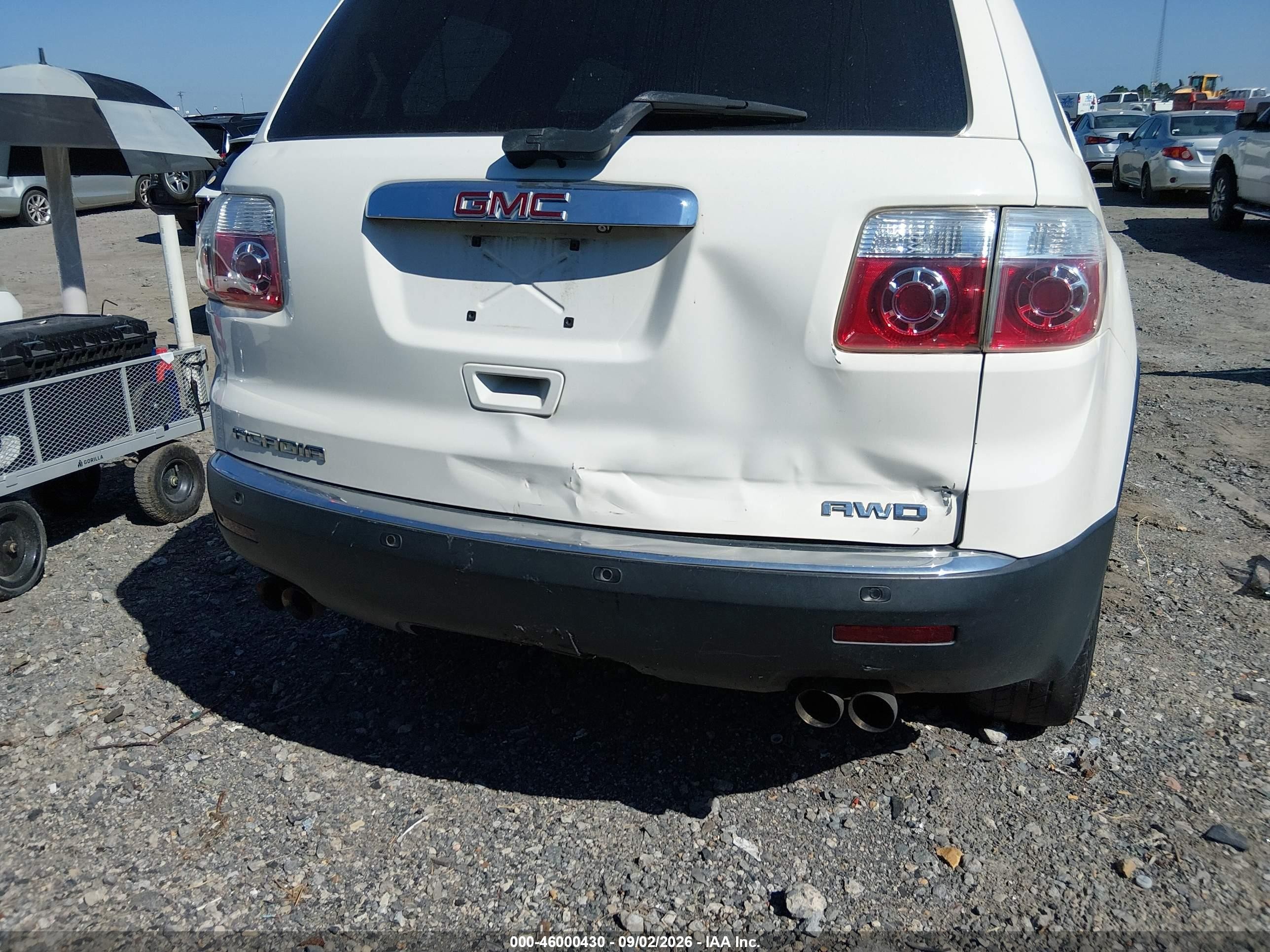2012 Gmc Acadia Slt-2 Белый vin: 1GKKVSED0CJ227239