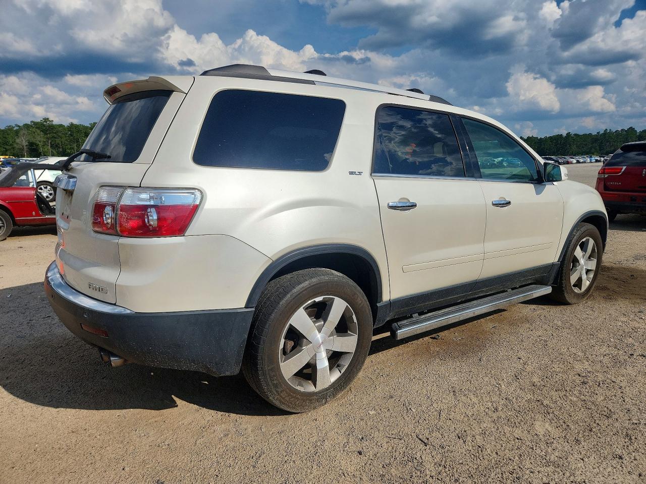 2011 Gmc Acadia Slt-2 White vin: 1GKKVSED2BJ330810