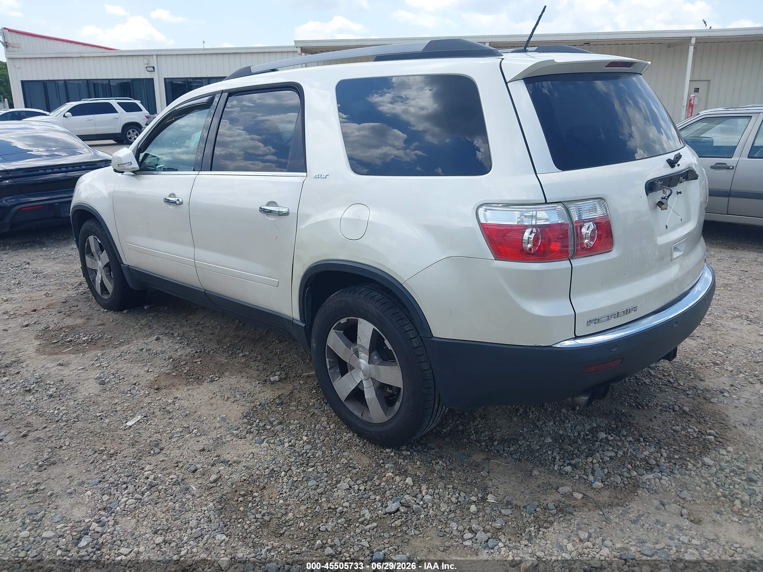 2011 Gmc Acadia Slt-2 White vin: 1GKKVSED3BJ243787