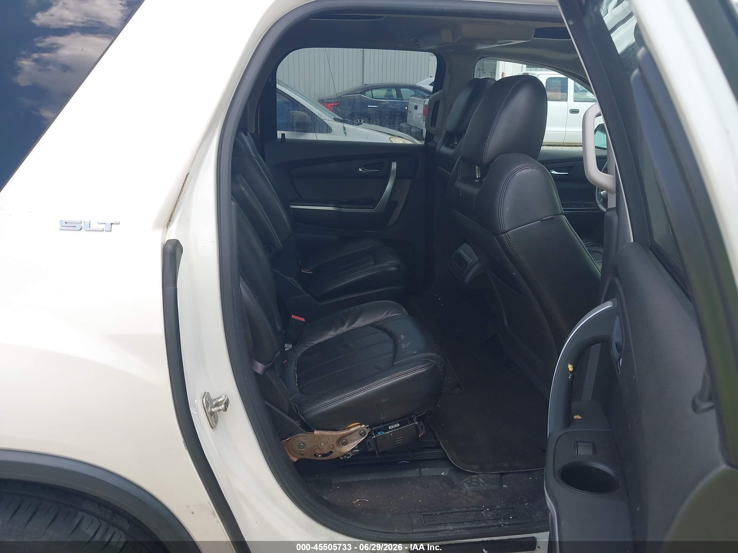 2011 Gmc Acadia Slt-2 White vin: 1GKKVSED3BJ243787