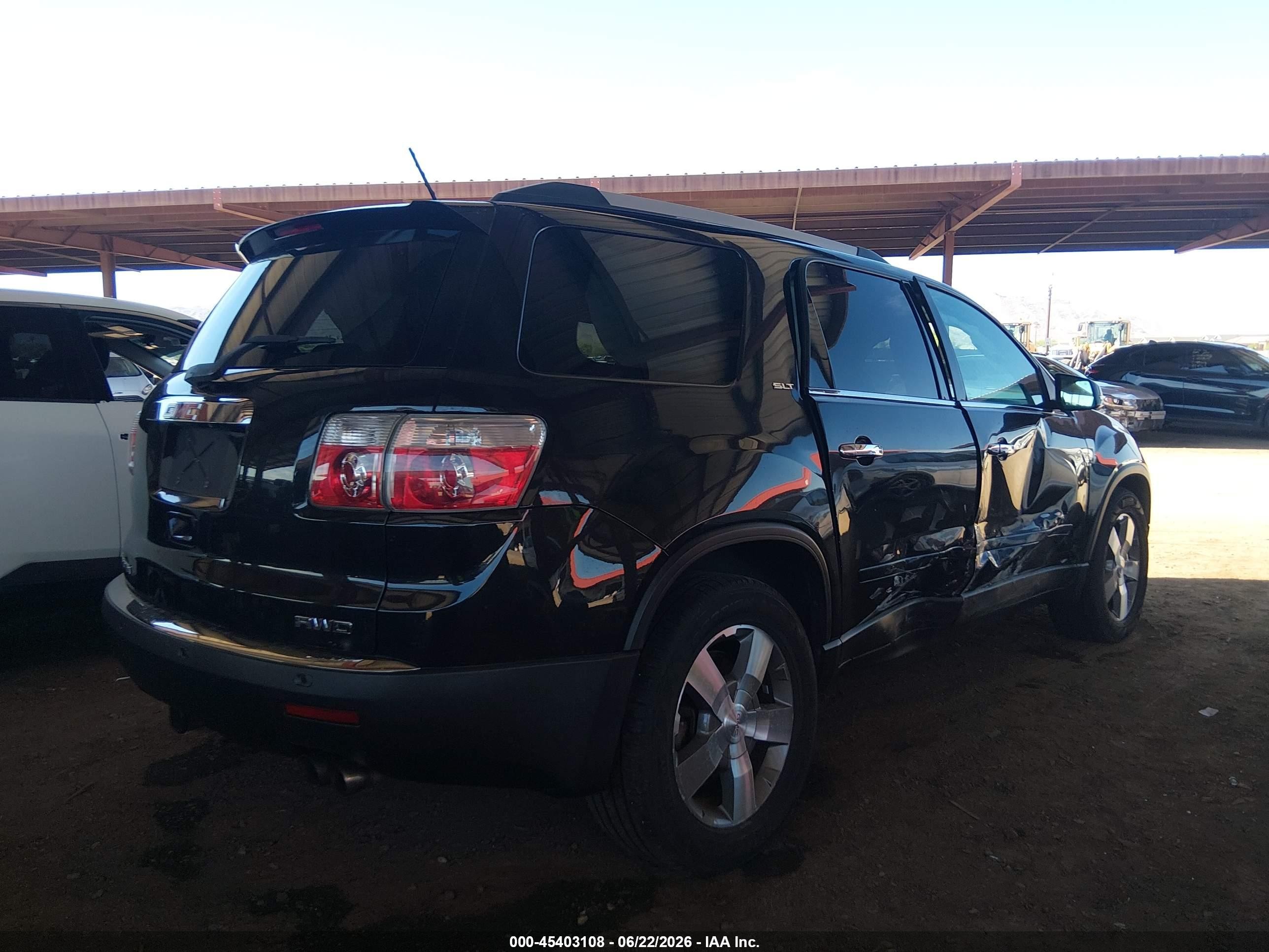 2011 Gmc Acadia Slt-2 Black vin: 1GKKVSED4BJ117700