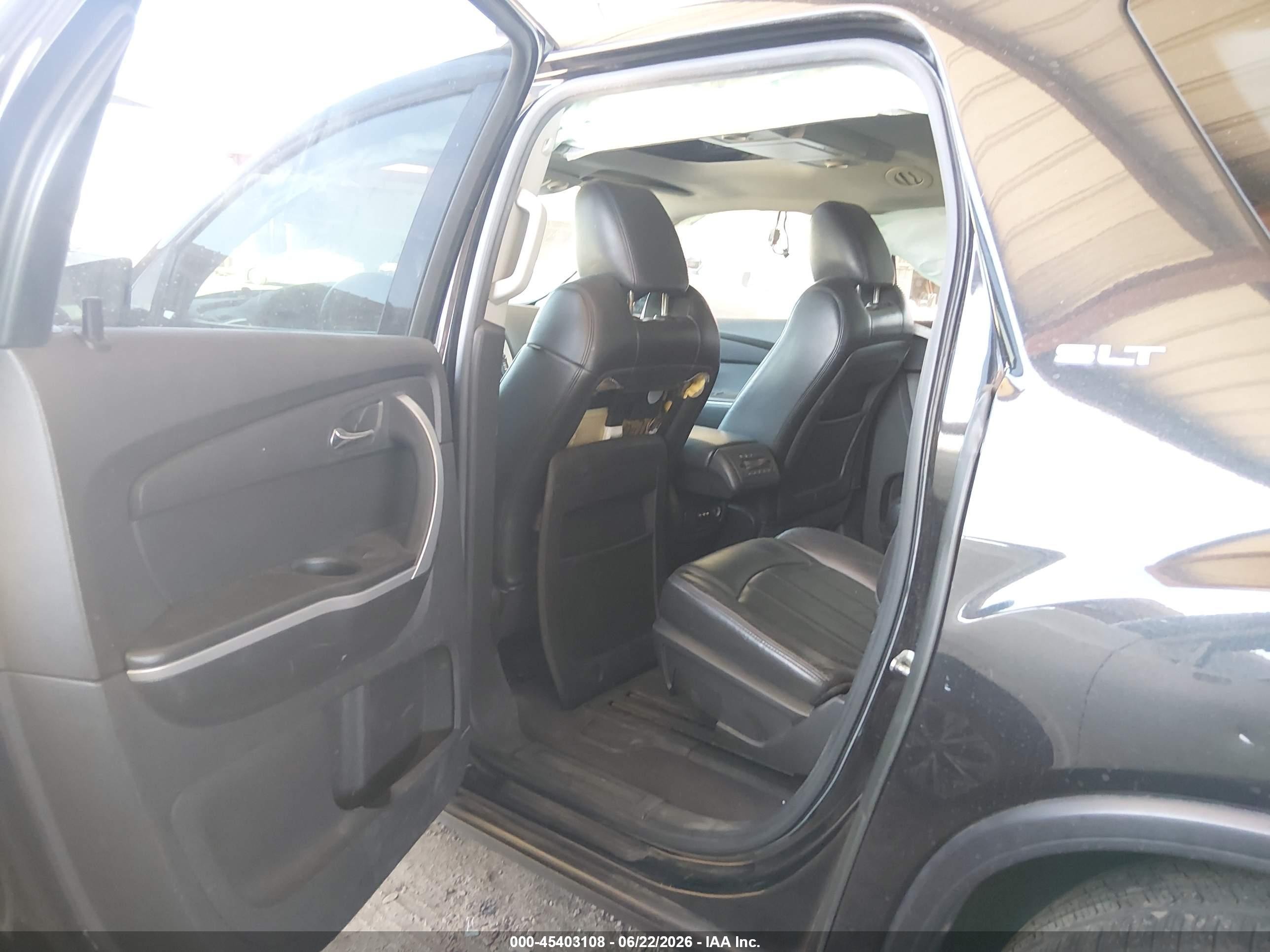 2011 Gmc Acadia Slt-2 Black vin: 1GKKVSED4BJ117700