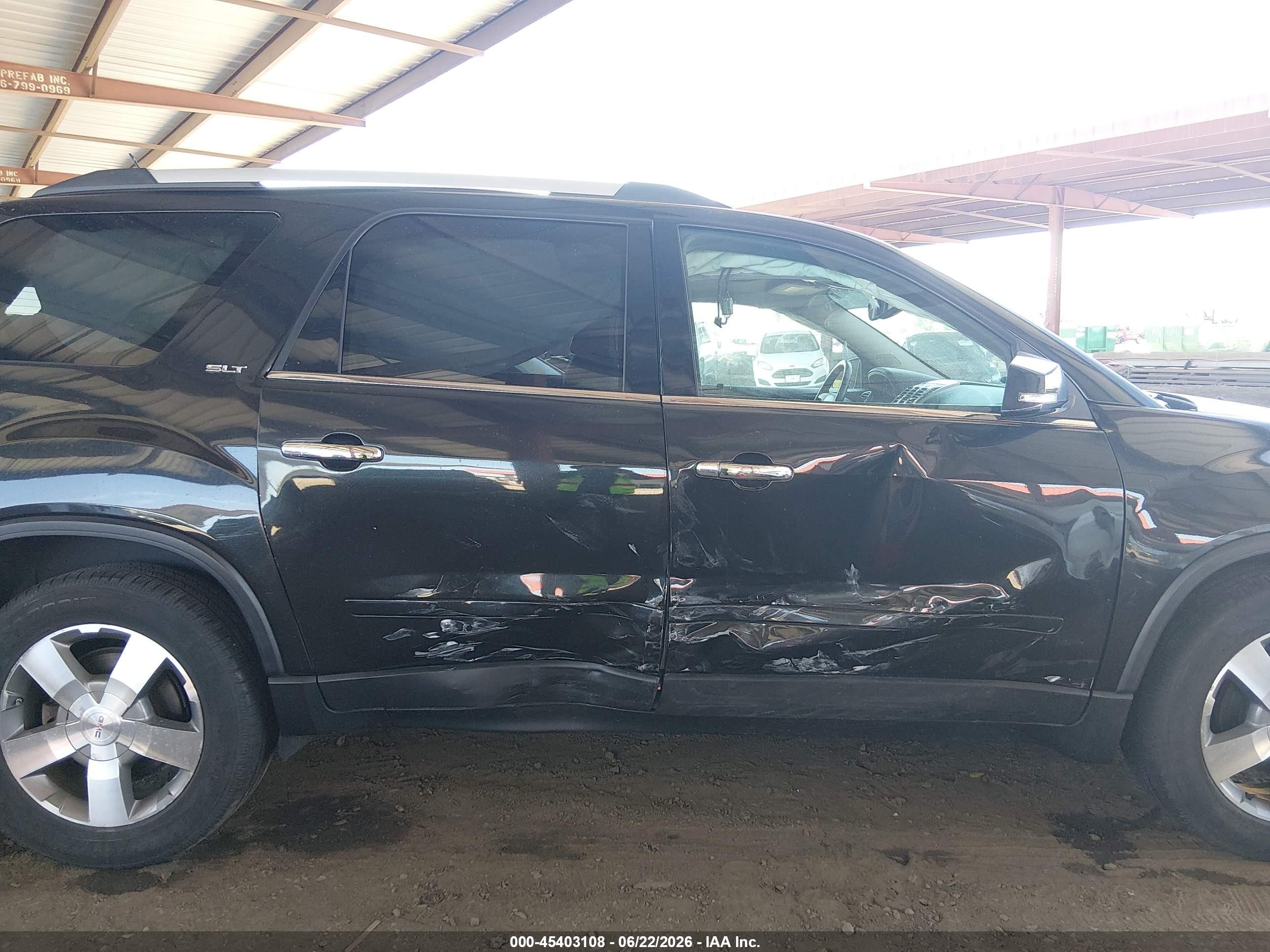 2011 Gmc Acadia Slt-2 Black vin: 1GKKVSED4BJ117700