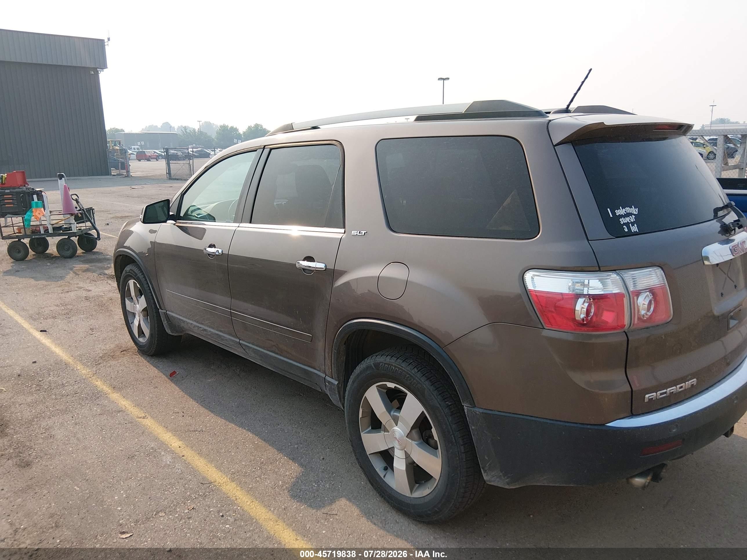 2011 Gmc Acadia Slt-2 Brown vin: 1GKKVSED9BJ232101
