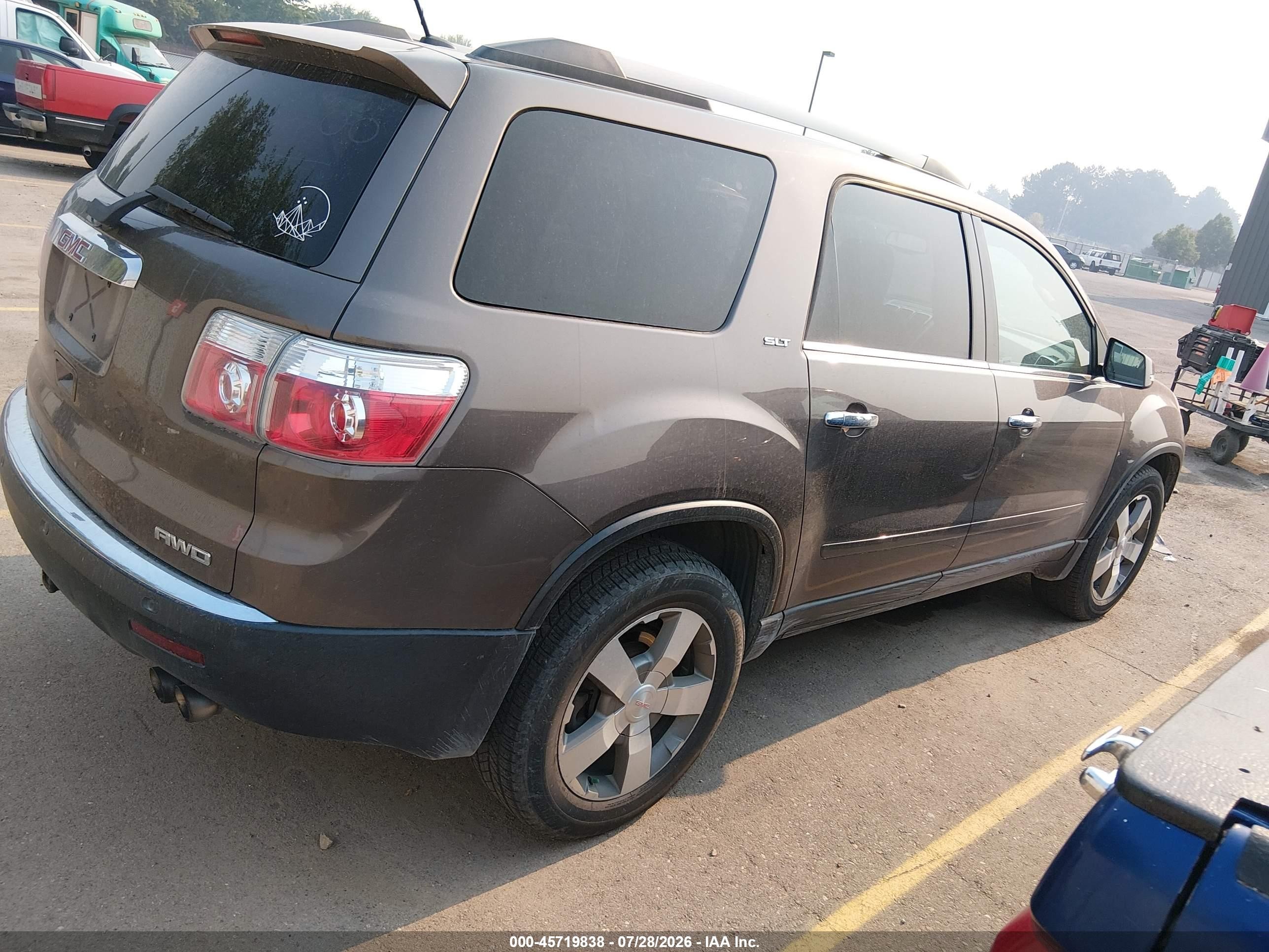 2011 Gmc Acadia Slt-2 Brown vin: 1GKKVSED9BJ232101