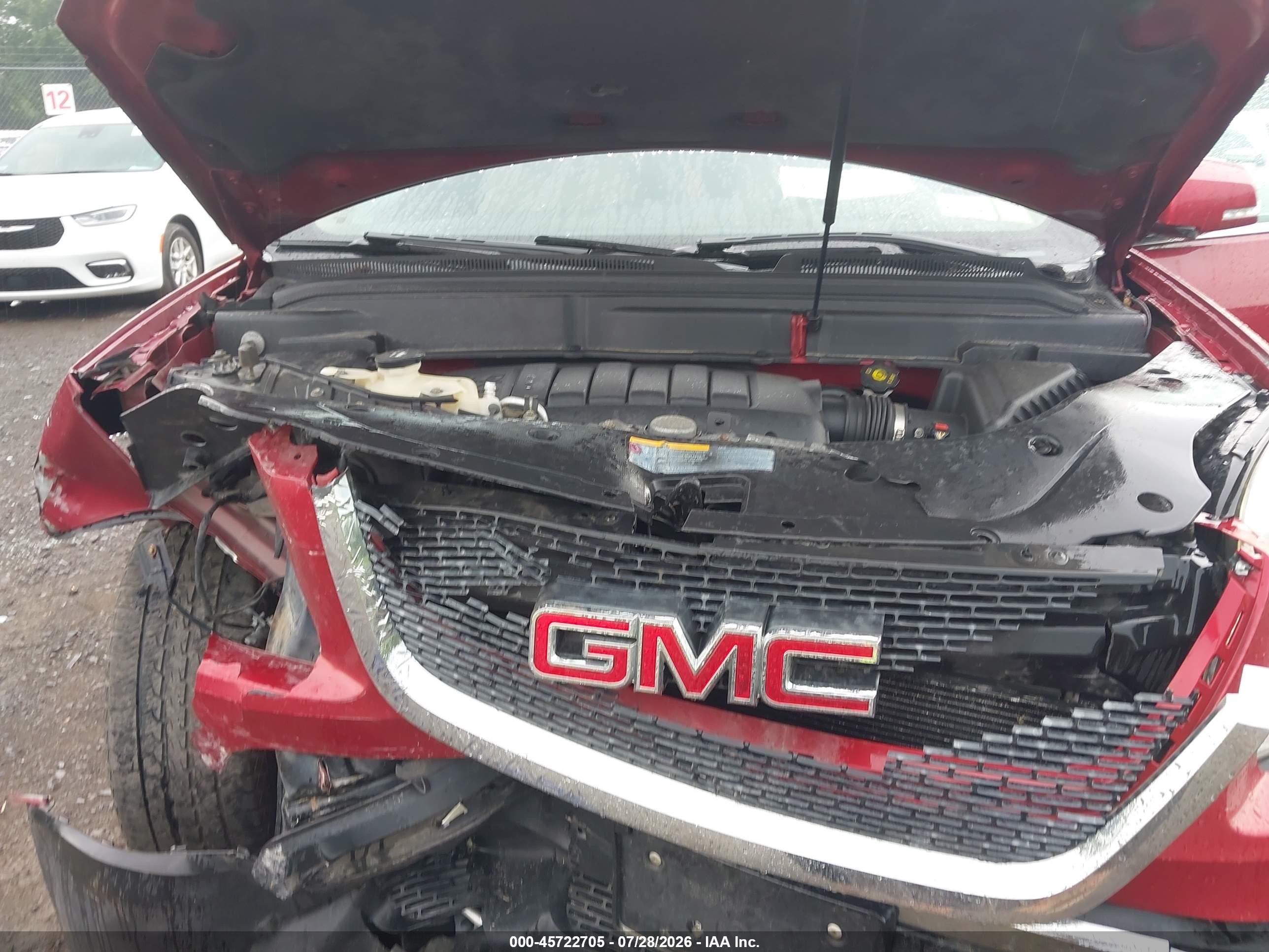 2012 Gmc Acadia Slt-2 Red vin: 1GKKVSED9CJ284930