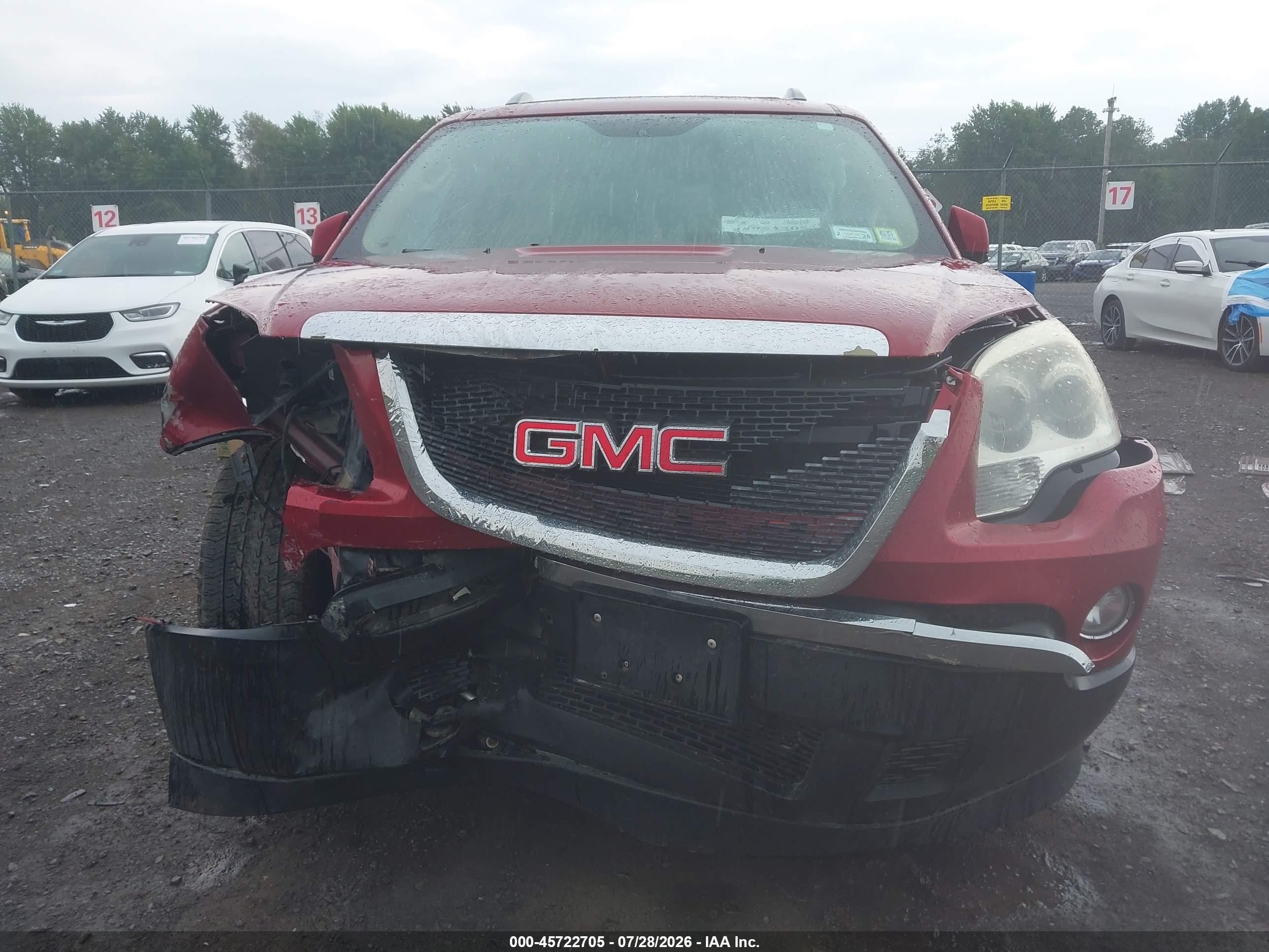 2012 Gmc Acadia Slt-2 Red vin: 1GKKVSED9CJ284930