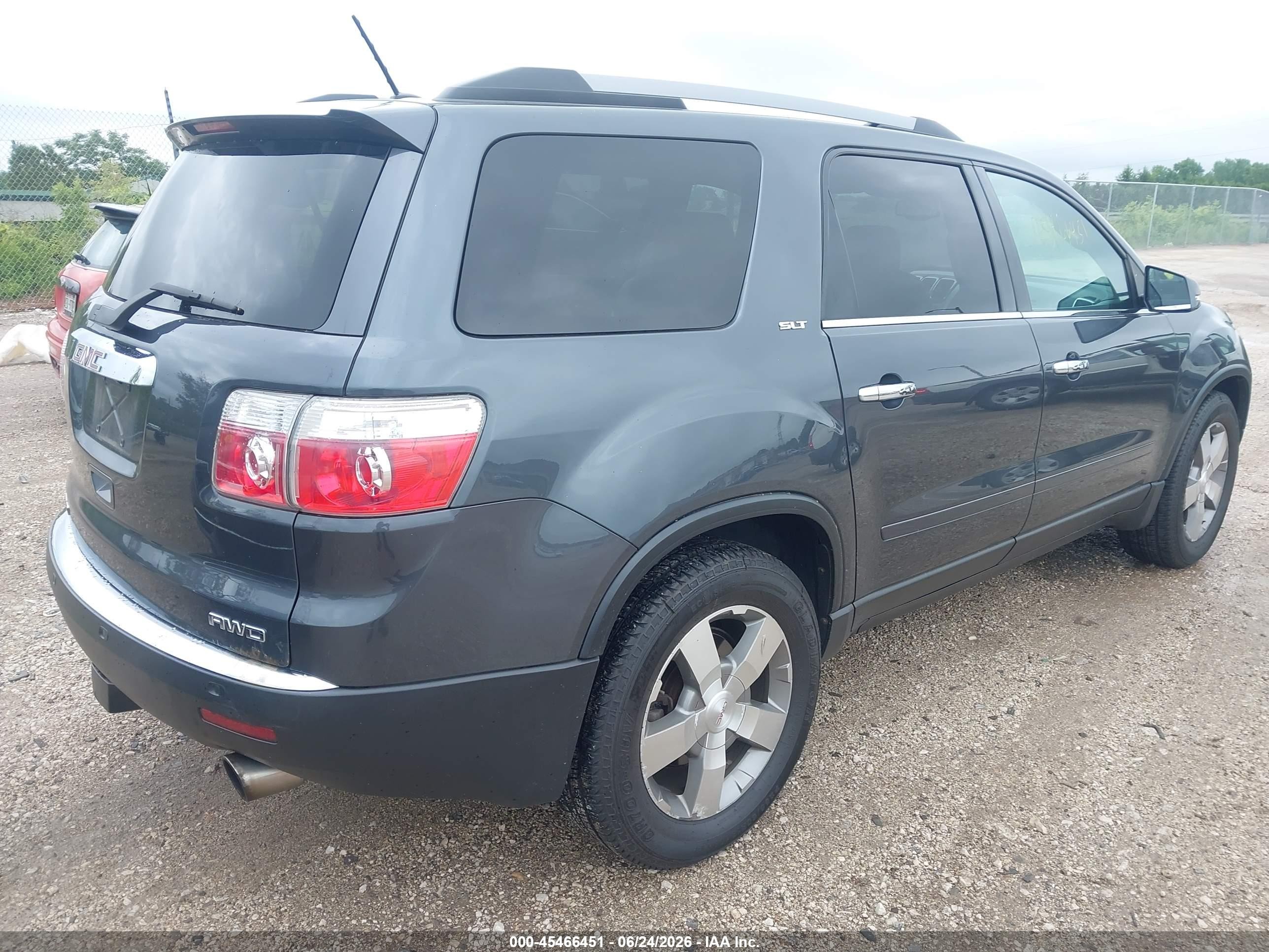 2011 Gmc Acadia Slt-2 Gray vin: 1GKKVSEDXBJ220619