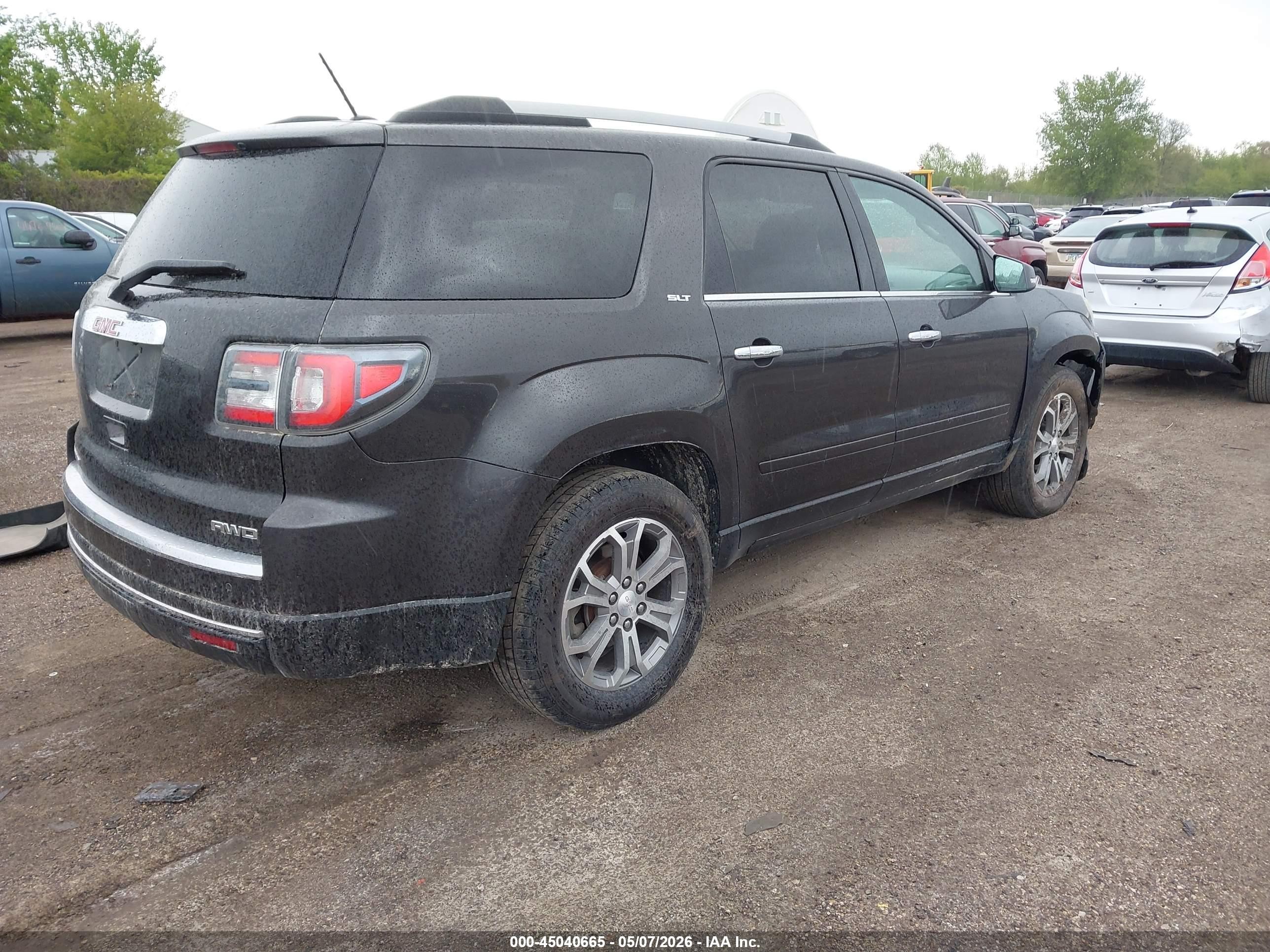 2015 Gmc Acadia Slt-2 Черный vin: 1GKKVSKD4FJ379520