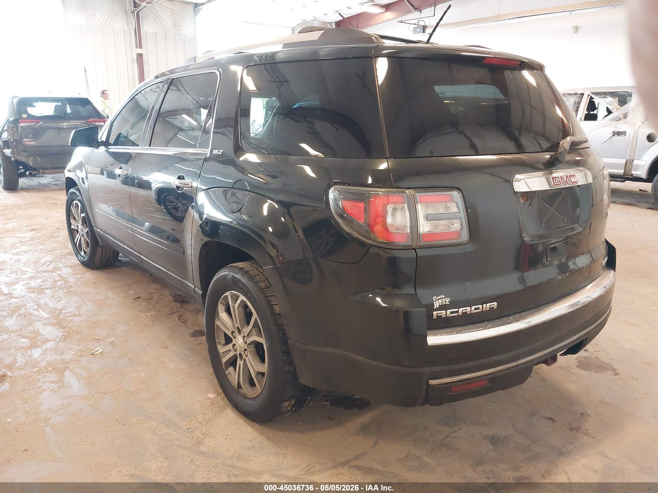 2015 Gmc Acadia Slt-2 Black vin: 1GKKVSKDXFJ239035