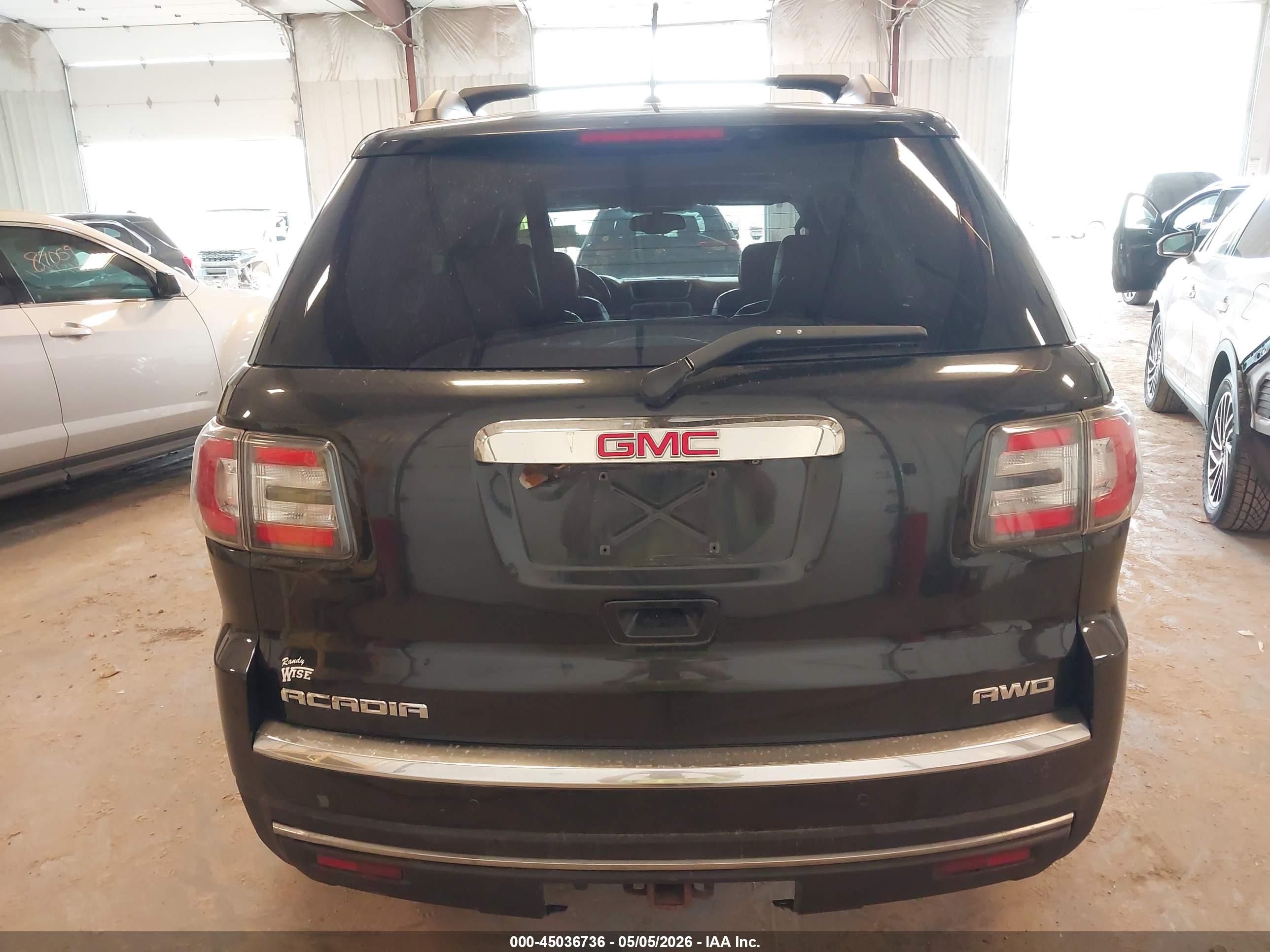 2015 Gmc Acadia Slt-2 Black vin: 1GKKVSKDXFJ239035