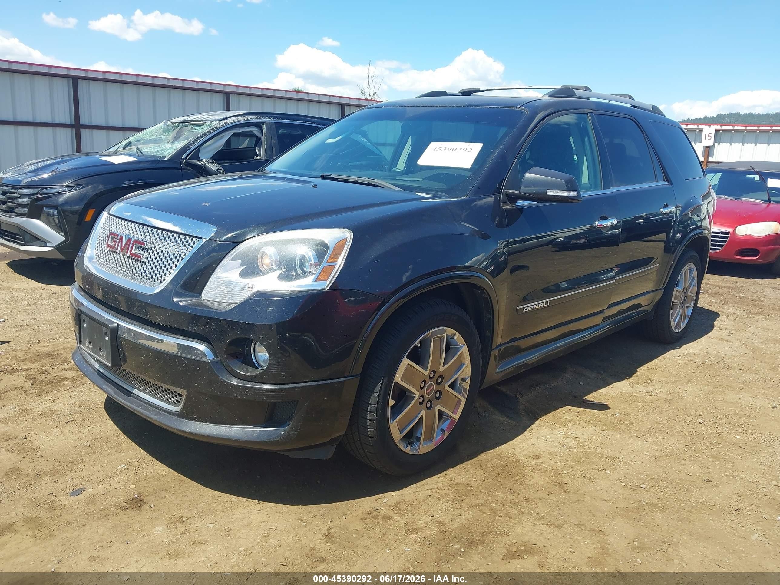 2011 Gmc Acadia Denali Black vin: 1GKKVTED0BJ293763