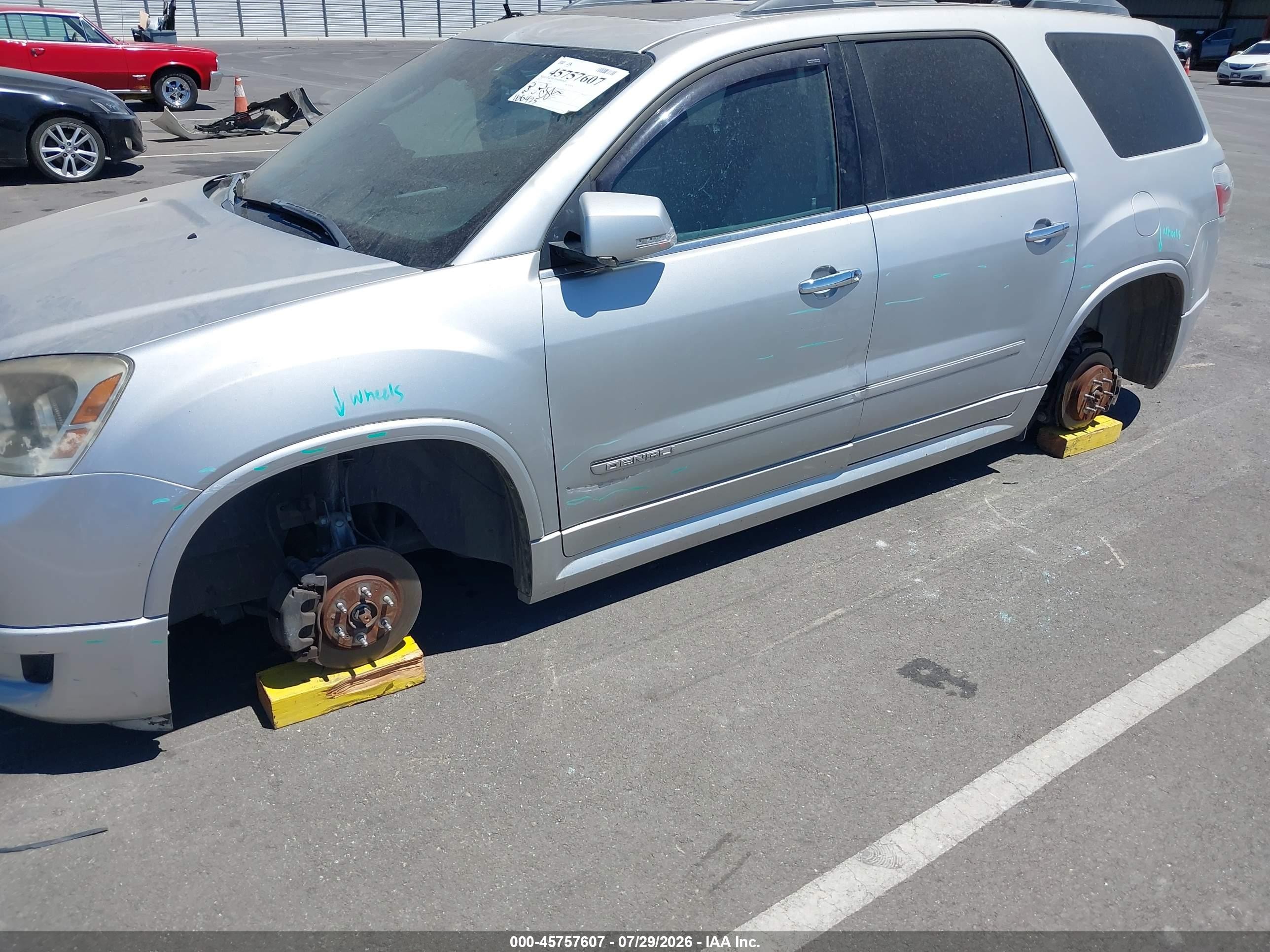 2011 Gmc Acadia Denali Silver vin: 1GKKVTED0BJ388159