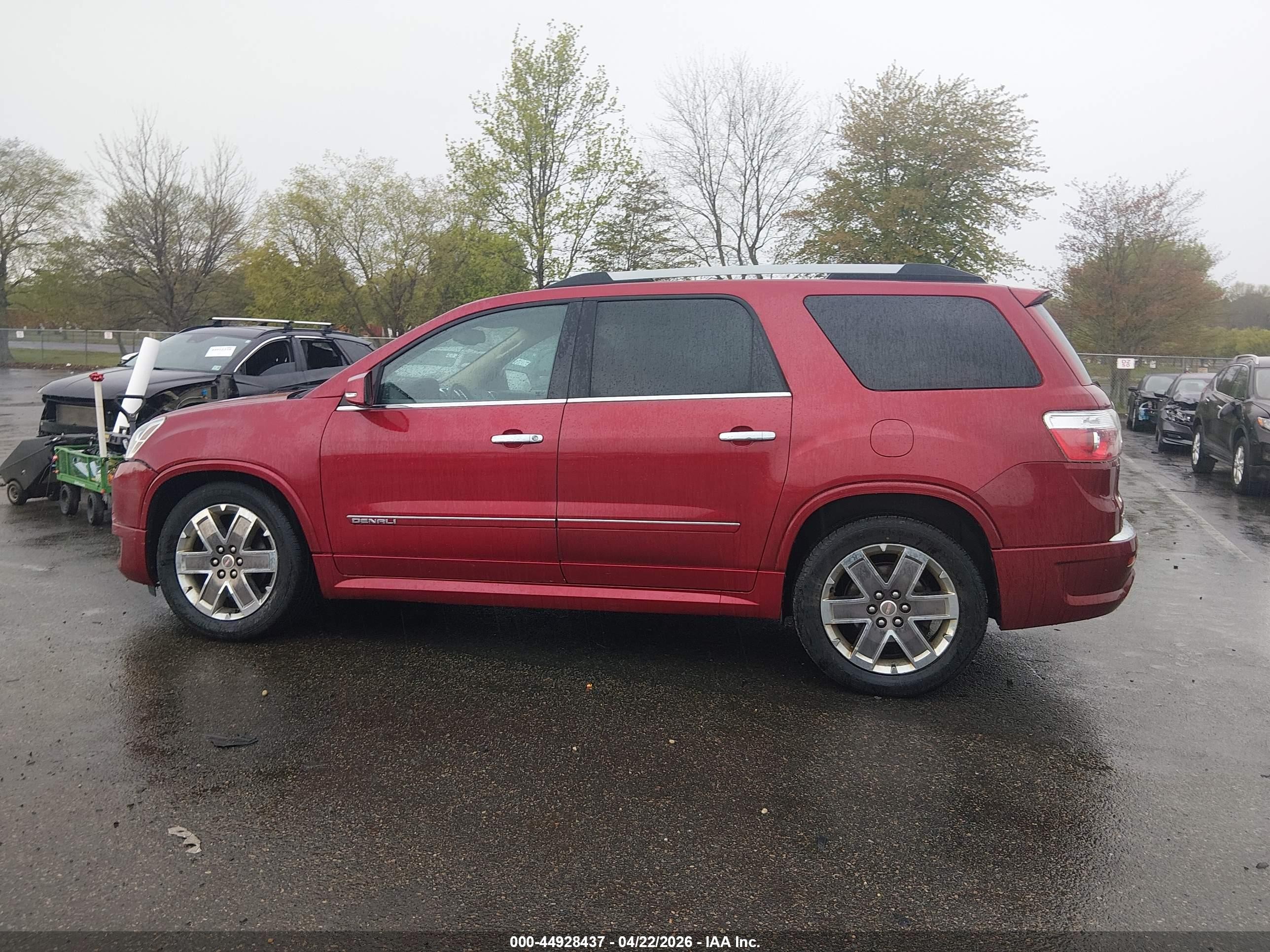 2012 Gmc Acadia Denali Red vin: 1GKKVTED0CJ149292