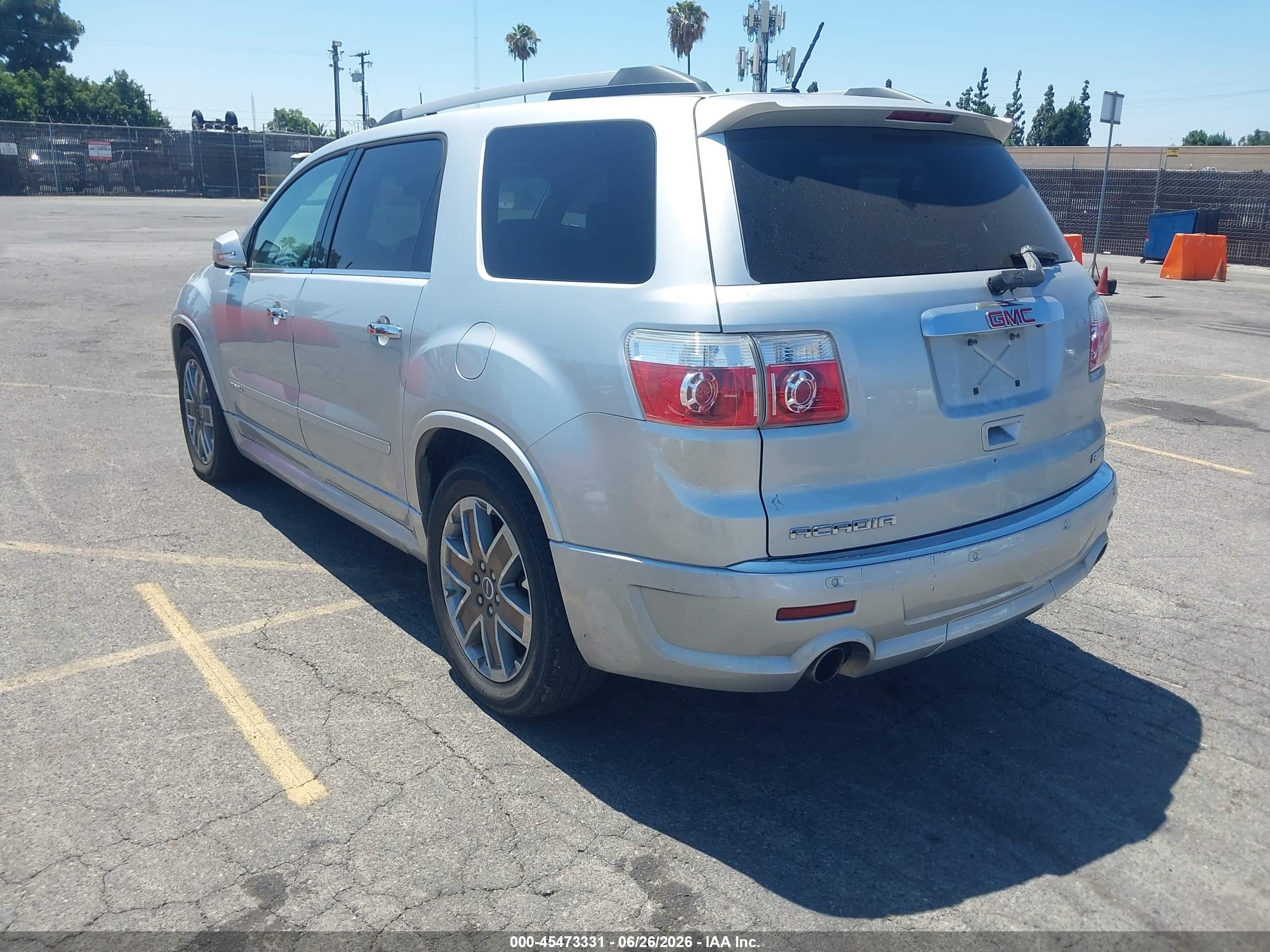 2012 Gmc Acadia Denali Silver vin: 1GKKVTED0CJ246346