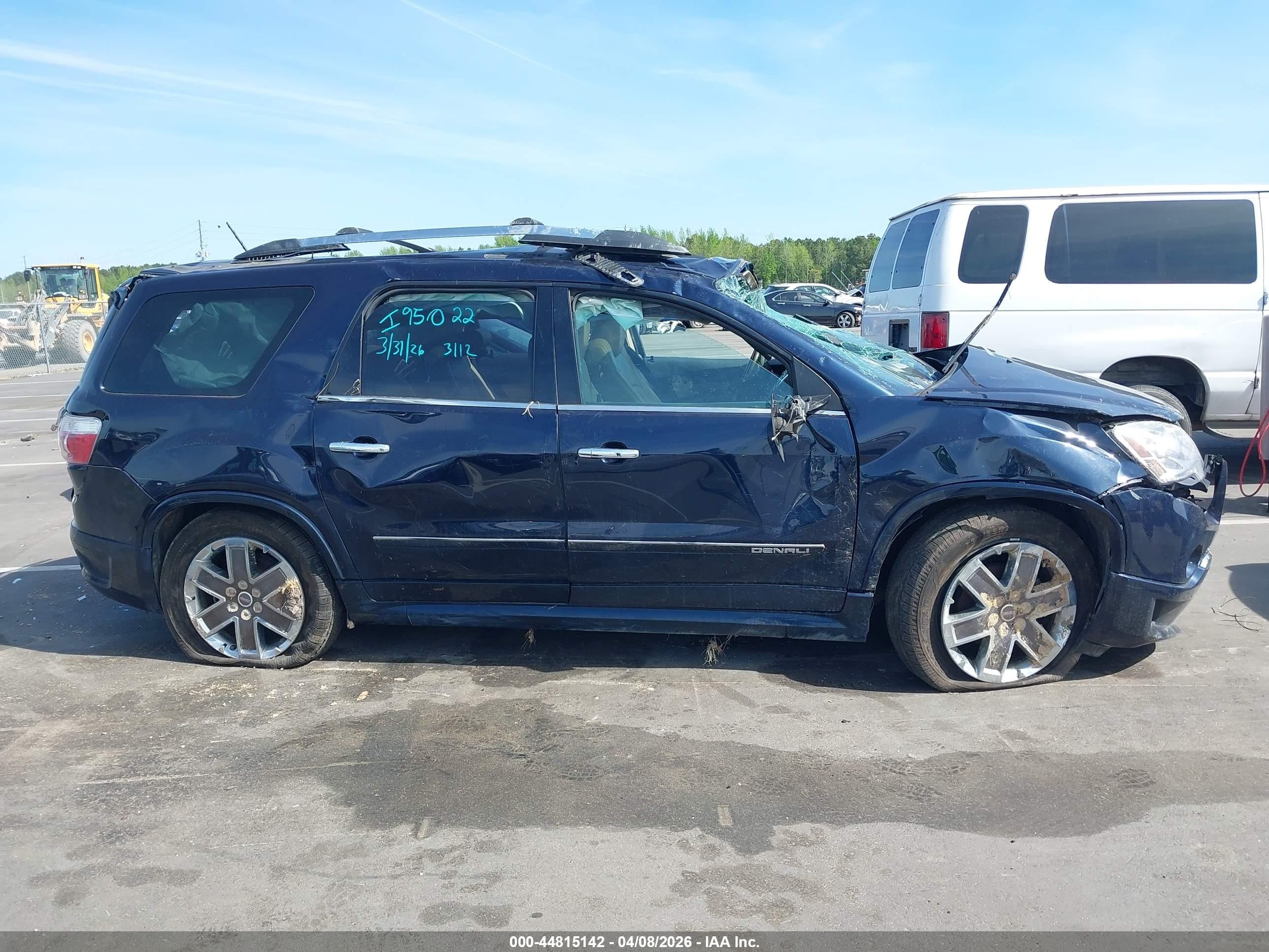 2012 Gmc Acadia Denali Синий vin: 1GKKVTED0CJ343112