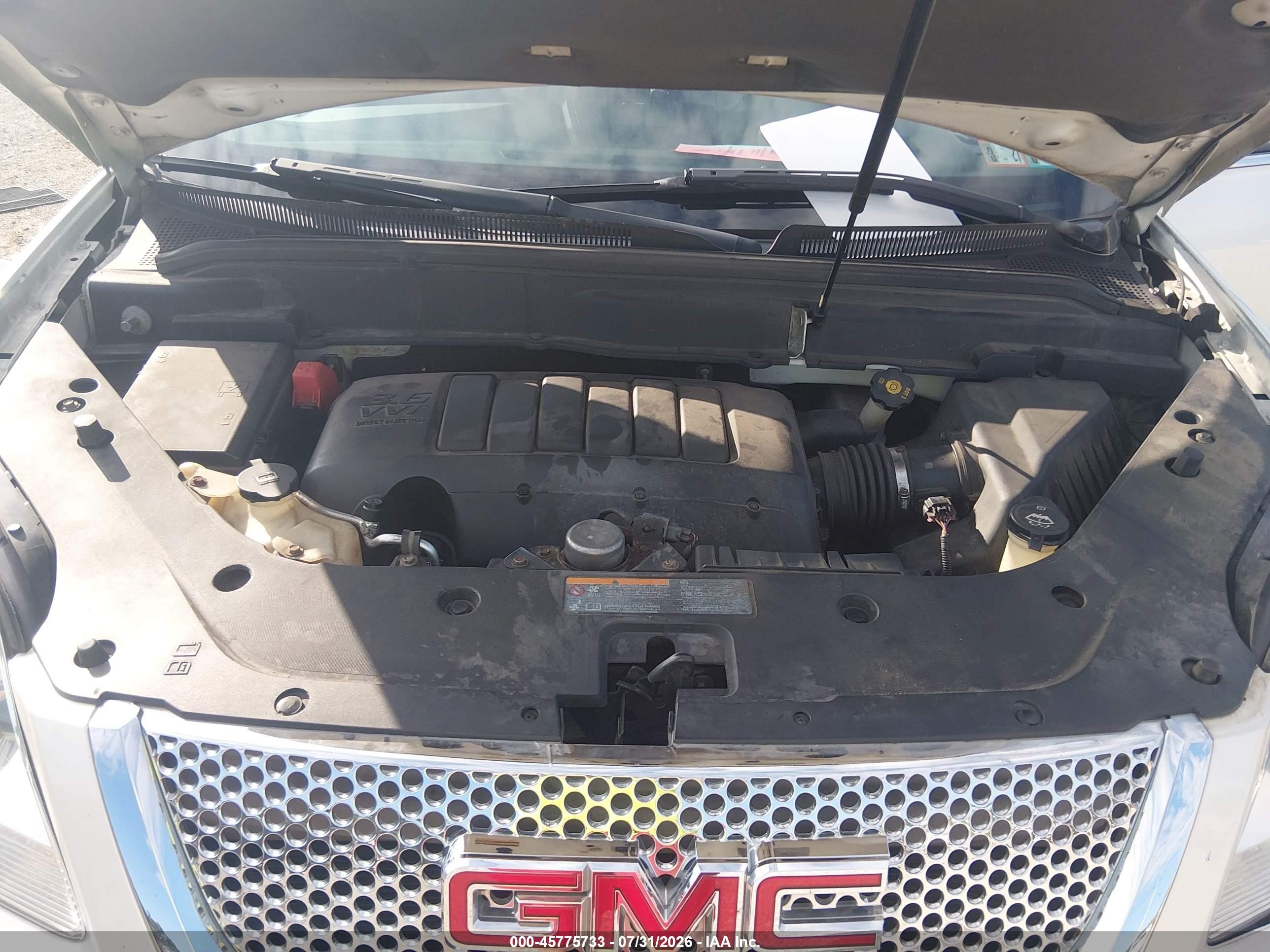 2011 Gmc Acadia Denali White vin: 1GKKVTED1BJ235869