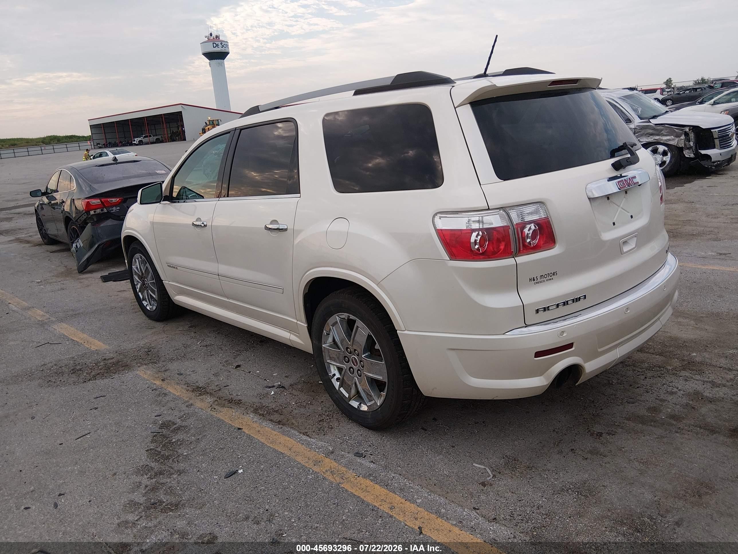 2011 Gmc Acadia Denali Белый vin: 1GKKVTED1BJ239016