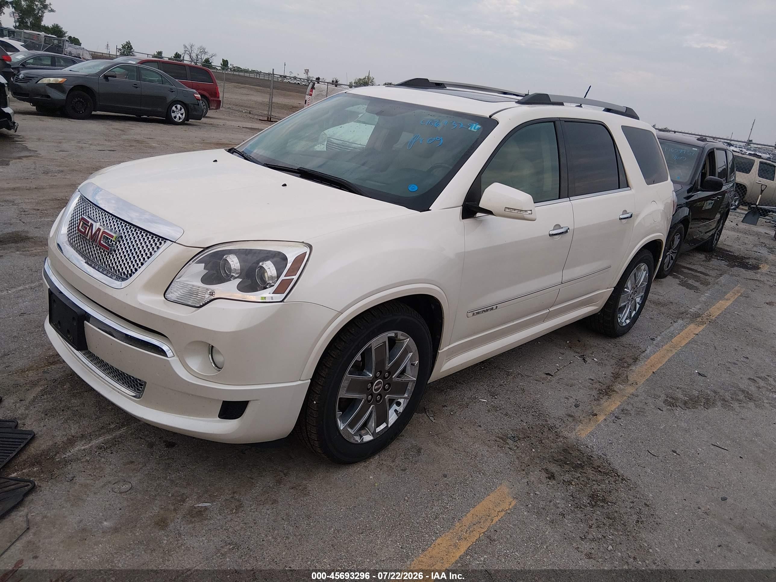 2011 Gmc Acadia Denali Белый vin: 1GKKVTED1BJ239016