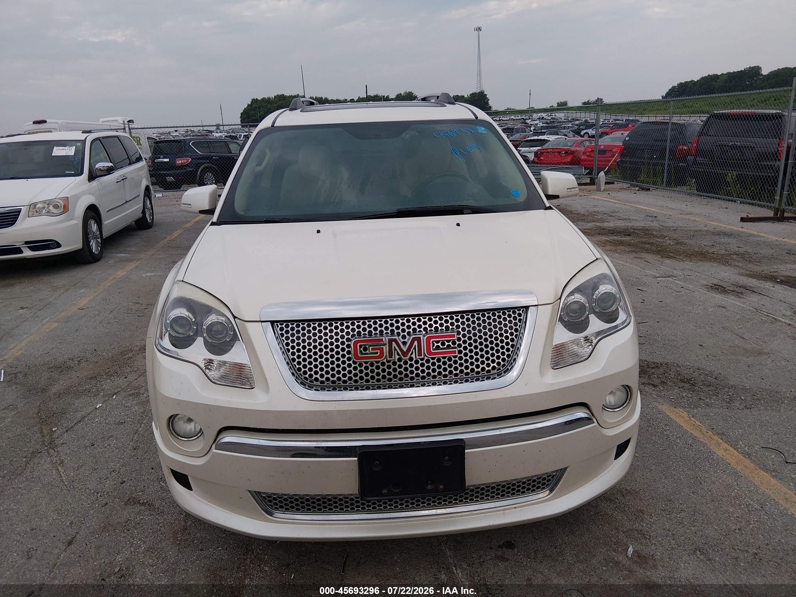2011 Gmc Acadia Denali Белый vin: 1GKKVTED1BJ239016