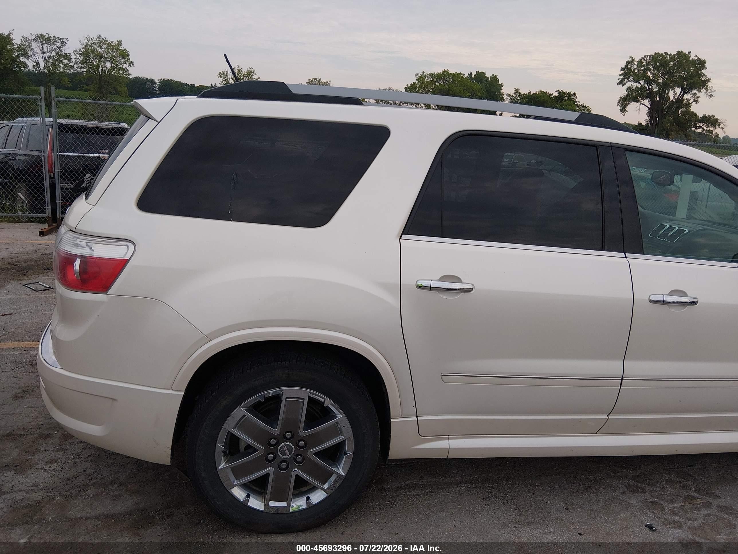 2011 Gmc Acadia Denali Белый vin: 1GKKVTED1BJ239016