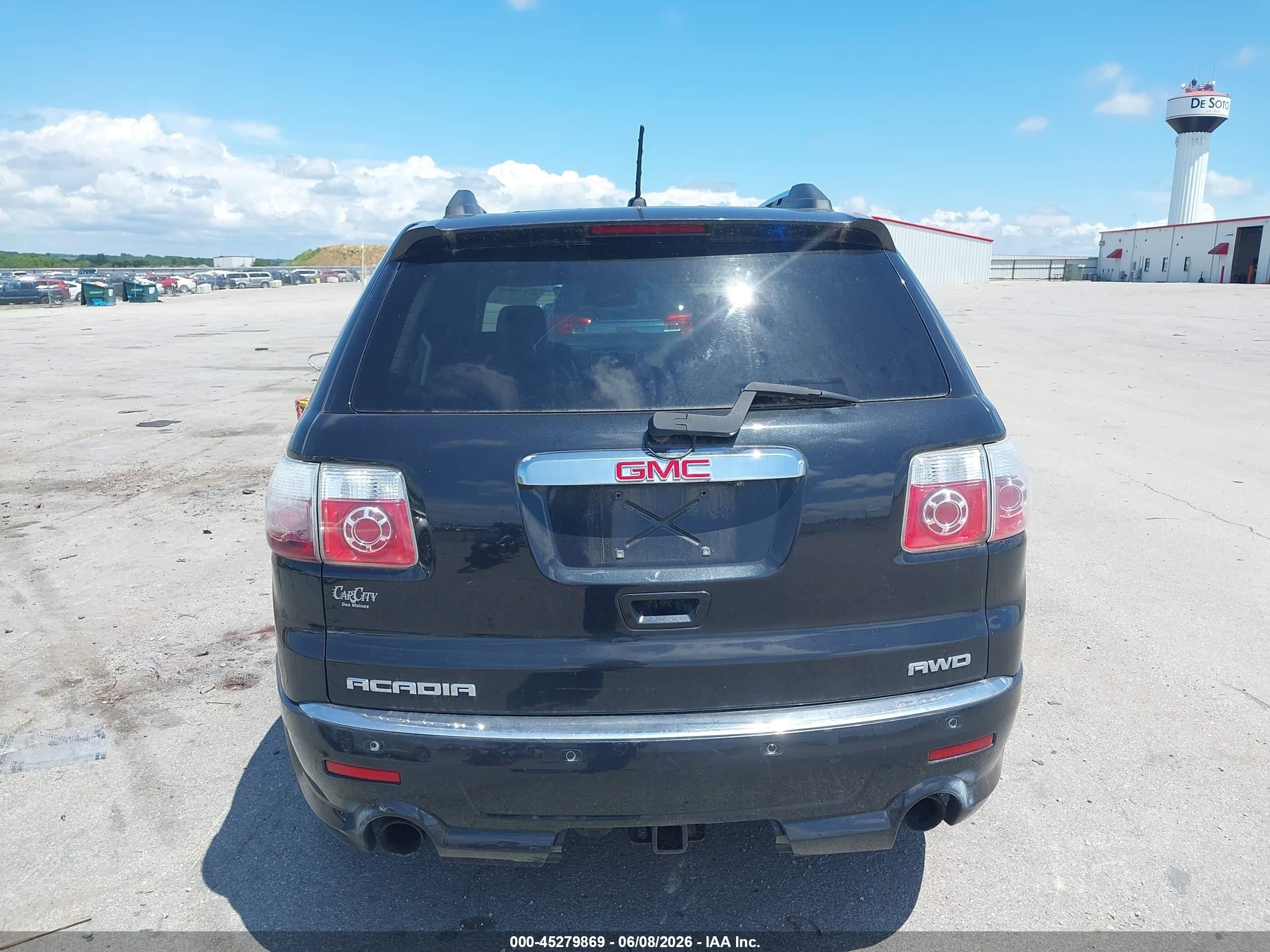 2012 Gmc Acadia Denali Black vin: 1GKKVTED1CJ405889