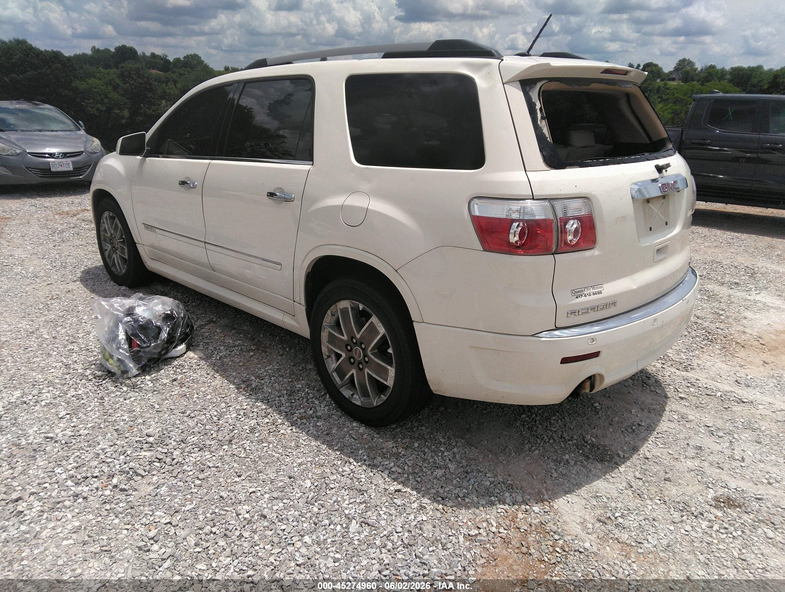 2012 Gmc Acadia Denali Белый vin: 1GKKVTED2CJ159645