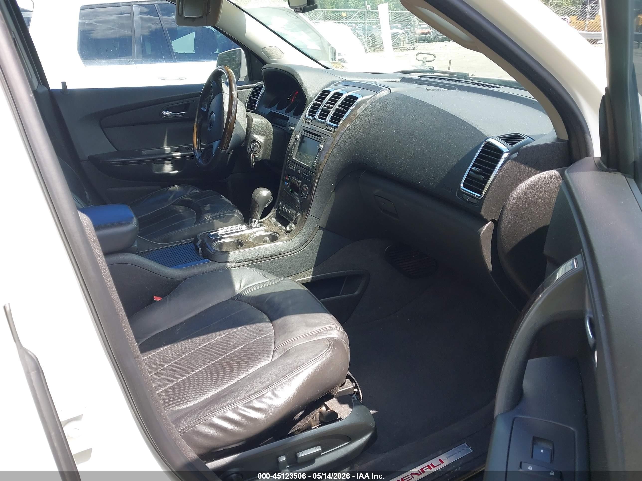 2012 Gmc Acadia Denali White vin: 1GKKVTED3CJ289112