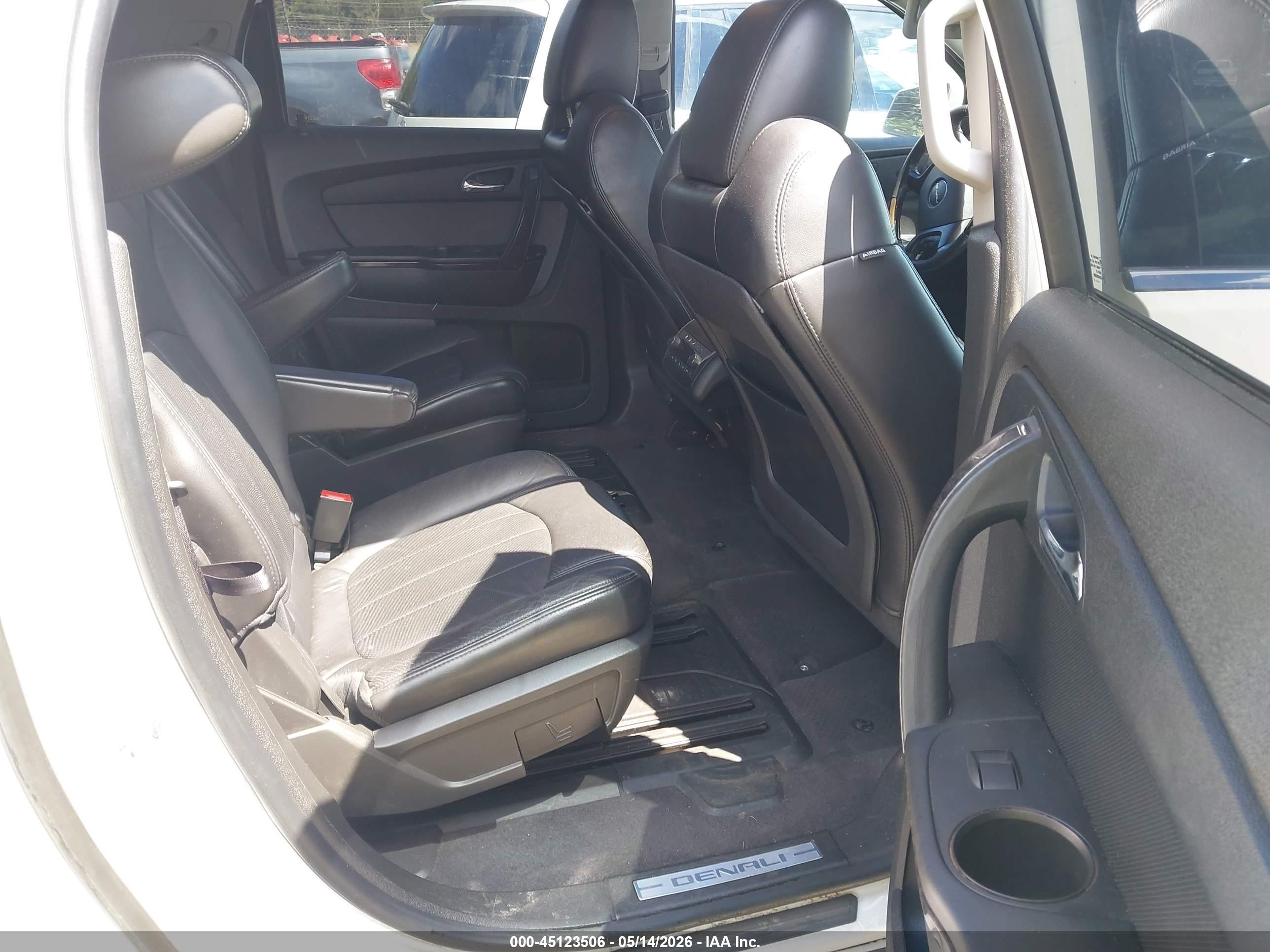2012 Gmc Acadia Denali White vin: 1GKKVTED3CJ289112