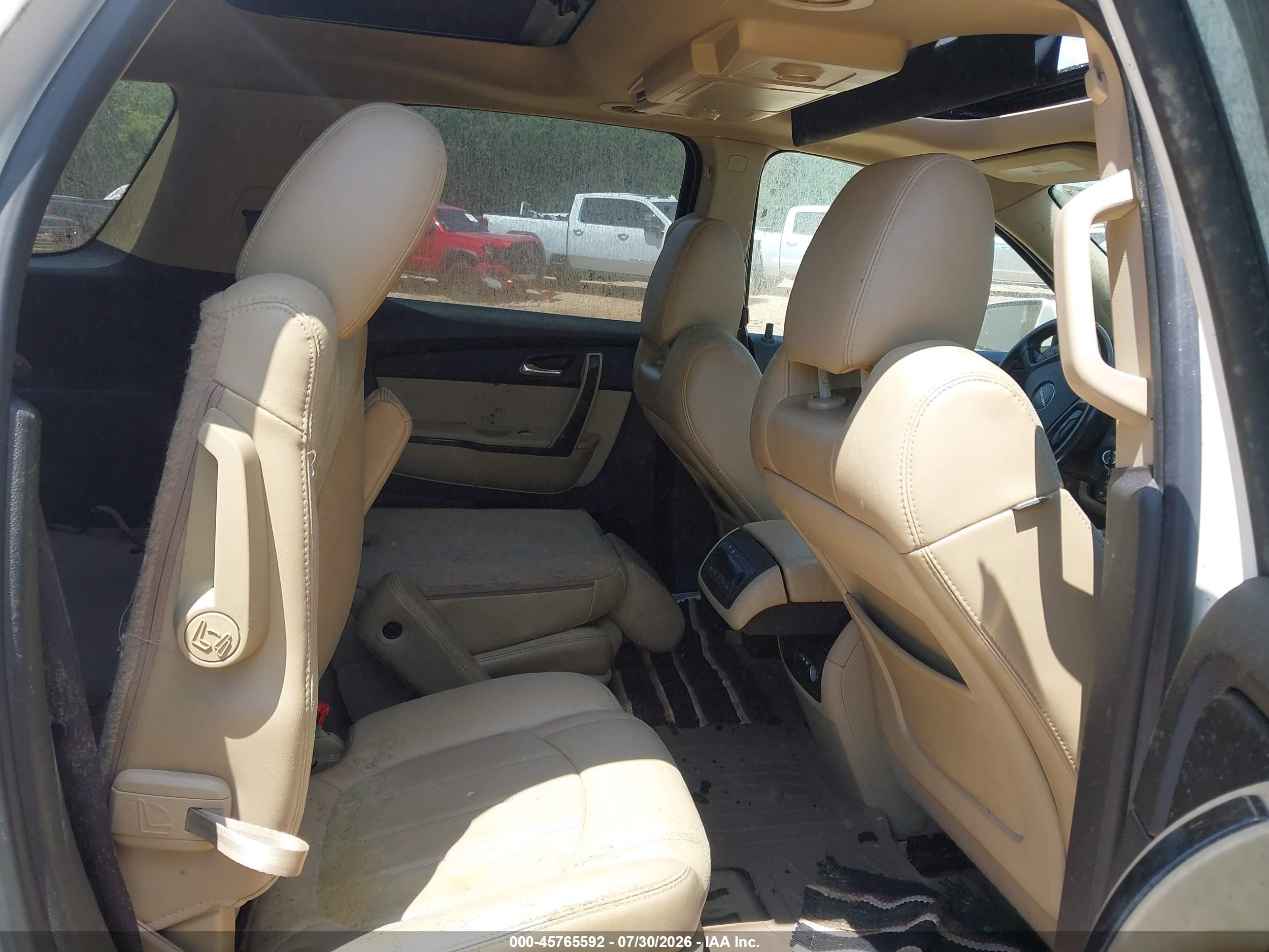 2011 Gmc Acadia Denali White vin: 1GKKVTED5BJ369851