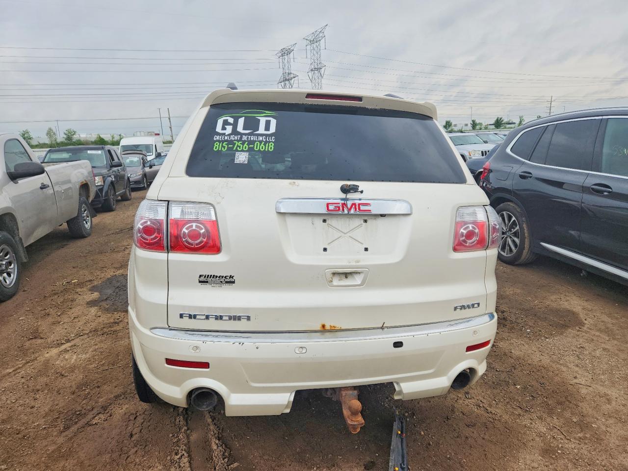 2012 Gmc Acadia Denali Белый vin: 1GKKVTED5CJ159557