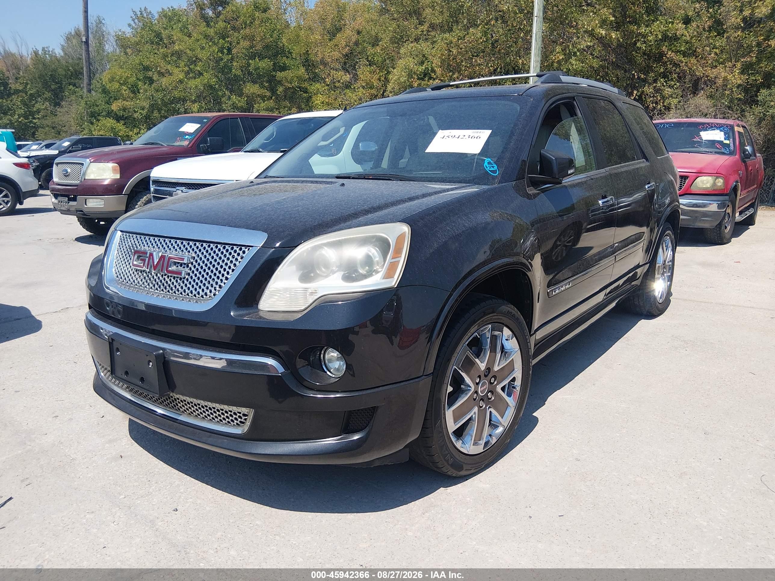 2012 Gmc Acadia Denali Черный vin: 1GKKVTED5CJ161308