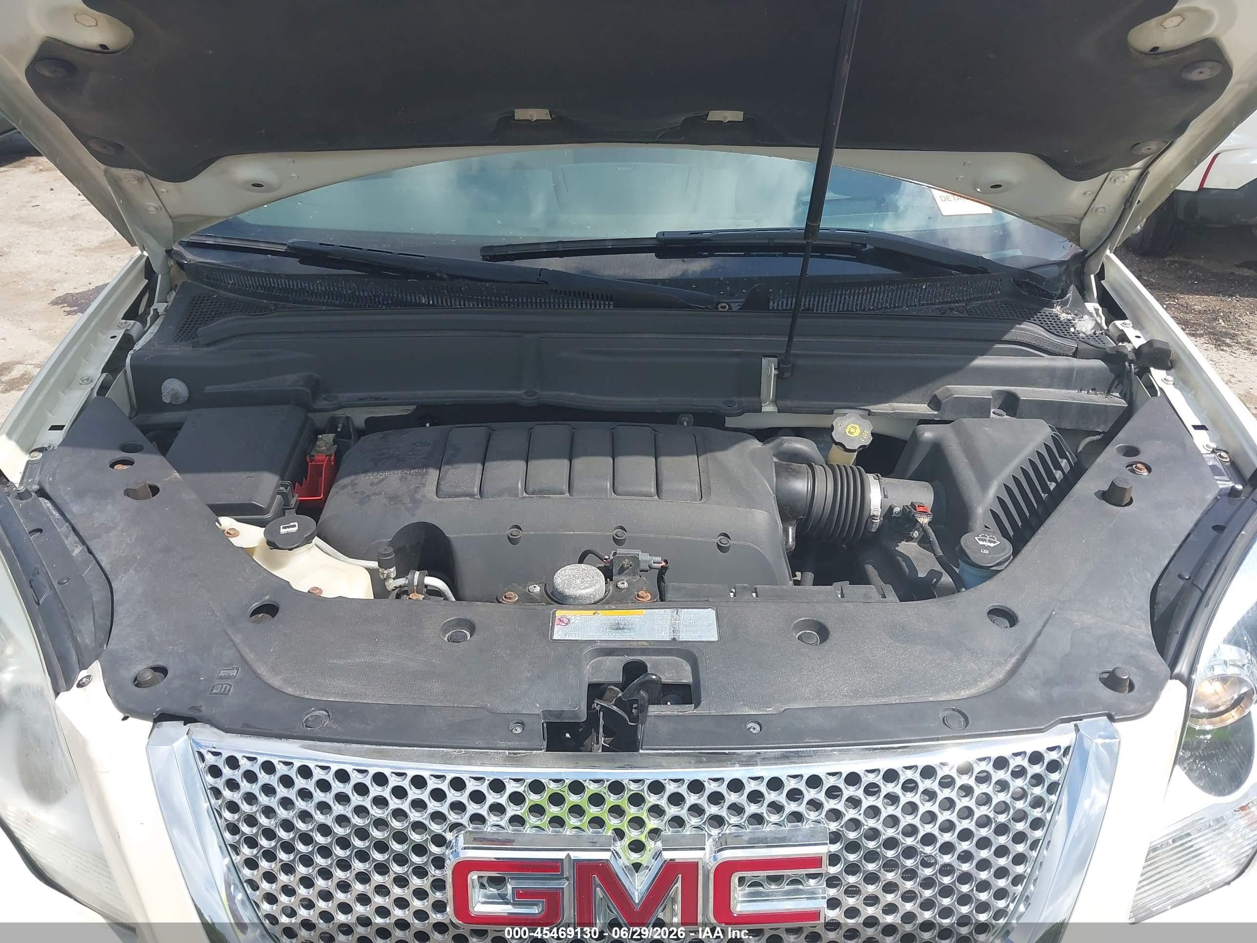 2012 Gmc Acadia Denali White vin: 1GKKVTED5CJ276992