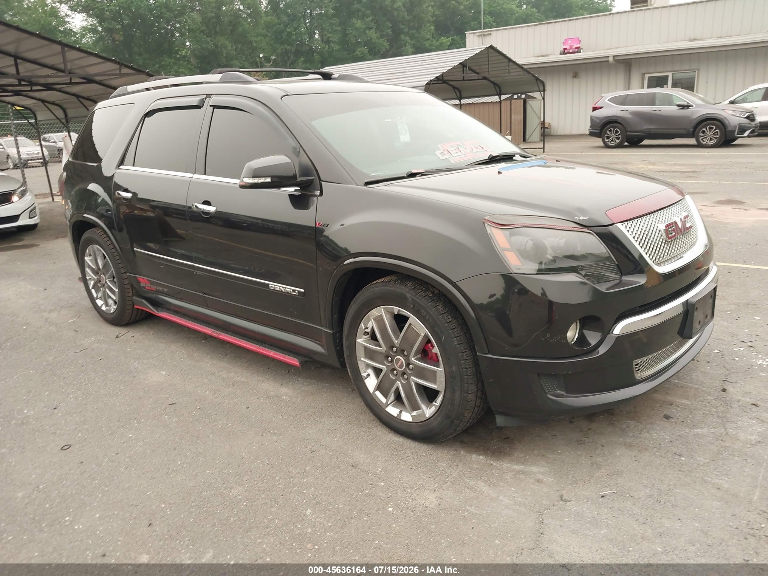 2011 Gmc Acadia Denali Black vin: 1GKKVTED6BJ347065