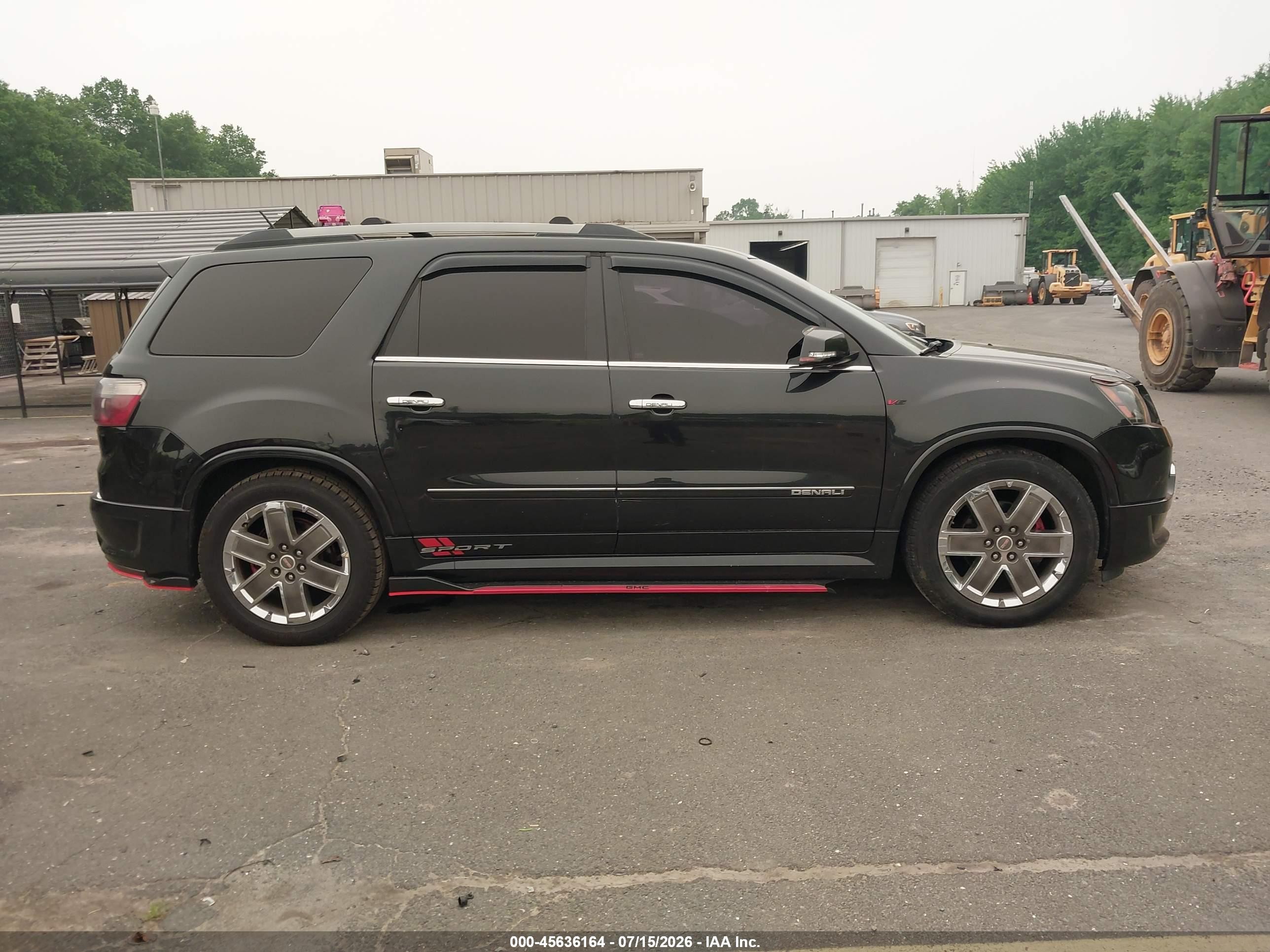 2011 Gmc Acadia Denali Черный vin: 1GKKVTED6BJ347065