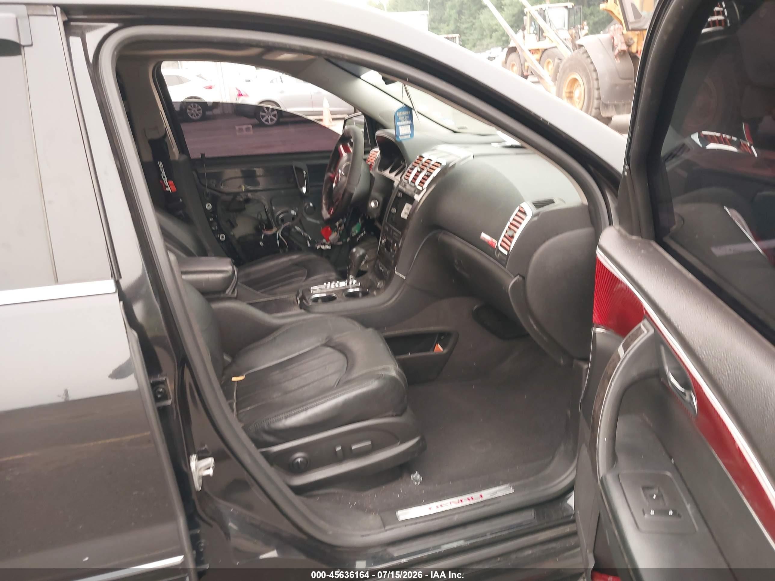 2011 Gmc Acadia Denali Черный vin: 1GKKVTED6BJ347065