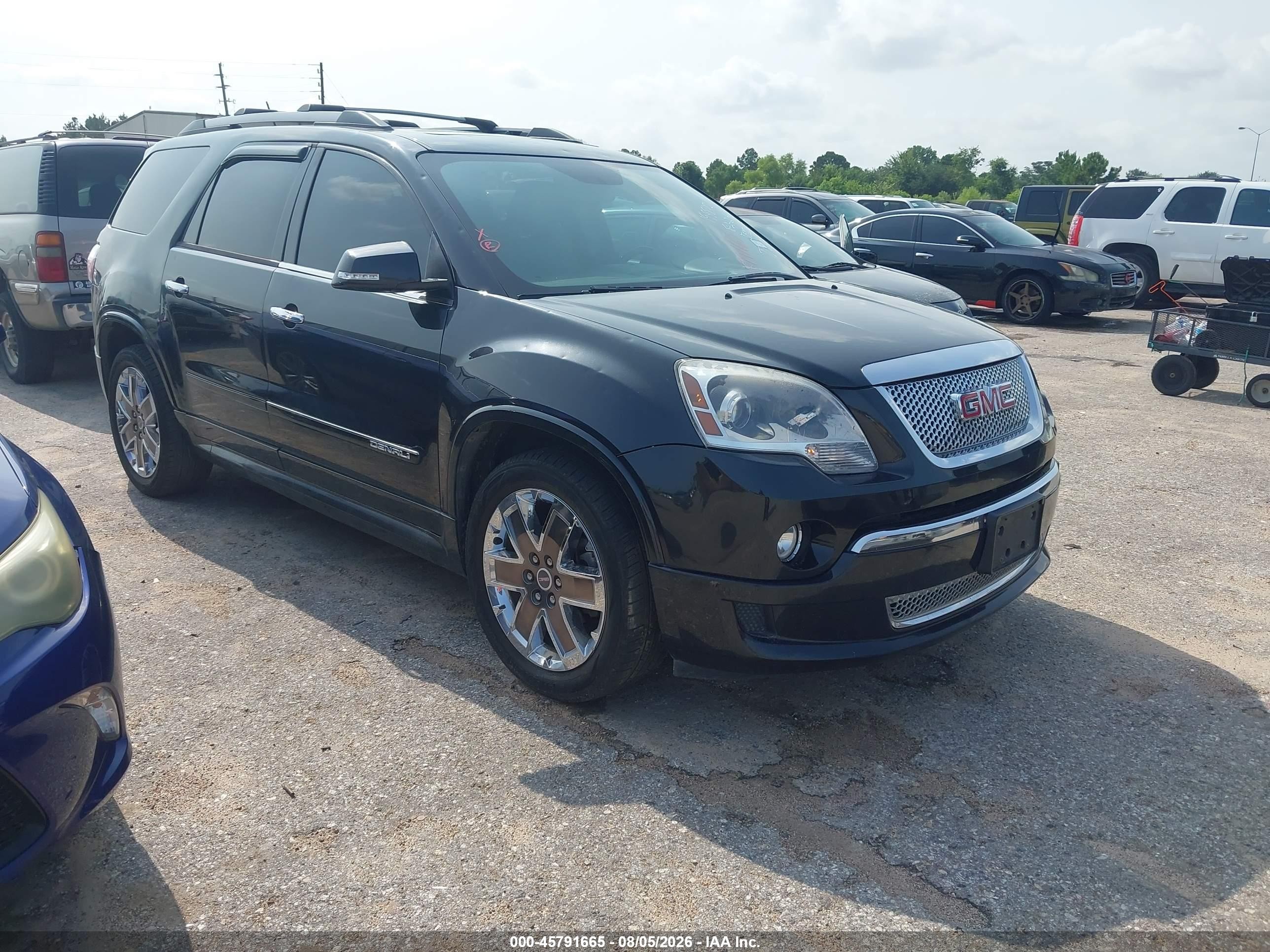 2012 Gmc Acadia Denali Черный vin: 1GKKVTED6CJ199842