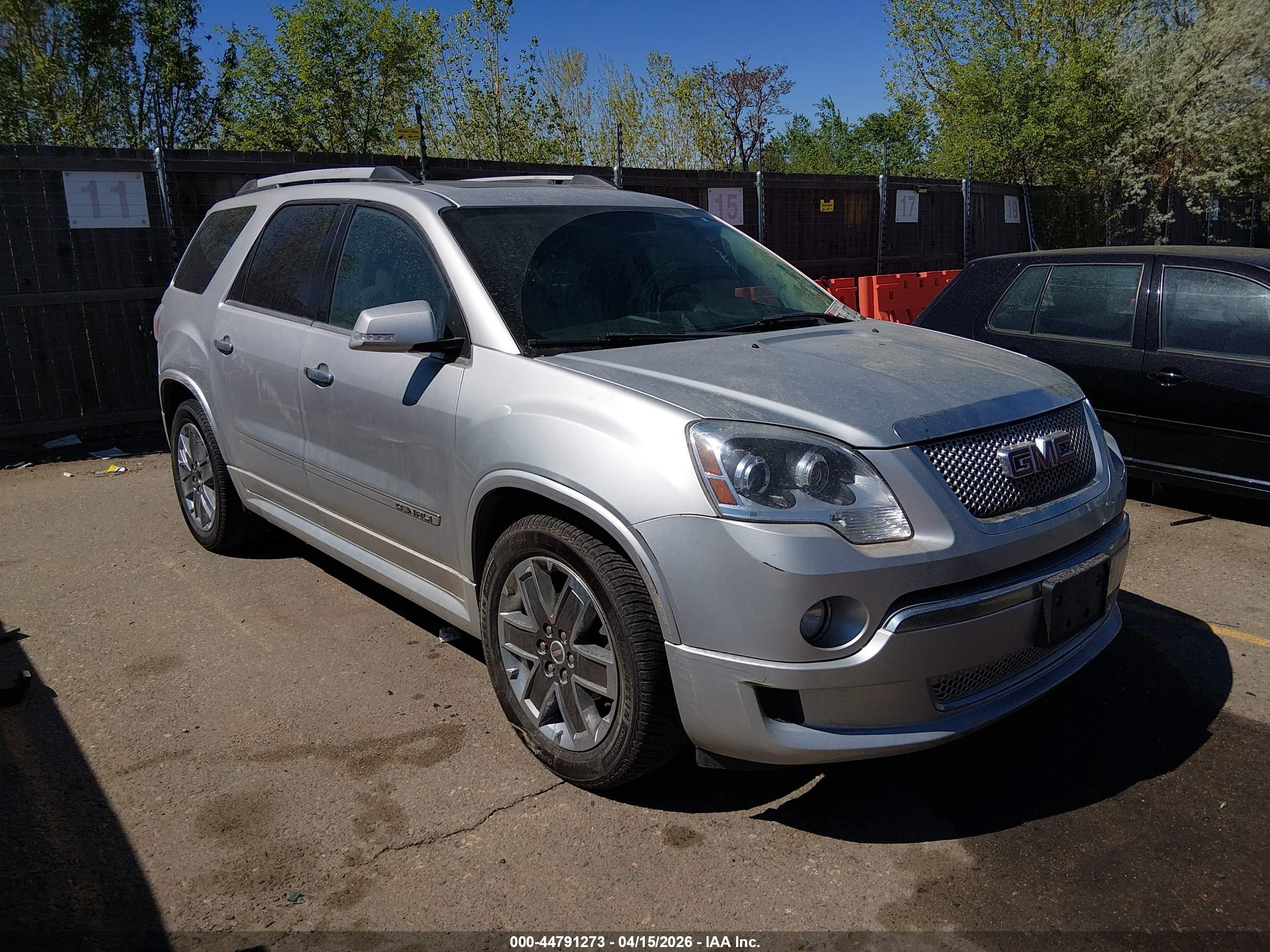 2012 Gmc Acadia Denali Black vin: 1GKKVTED8CJ210274