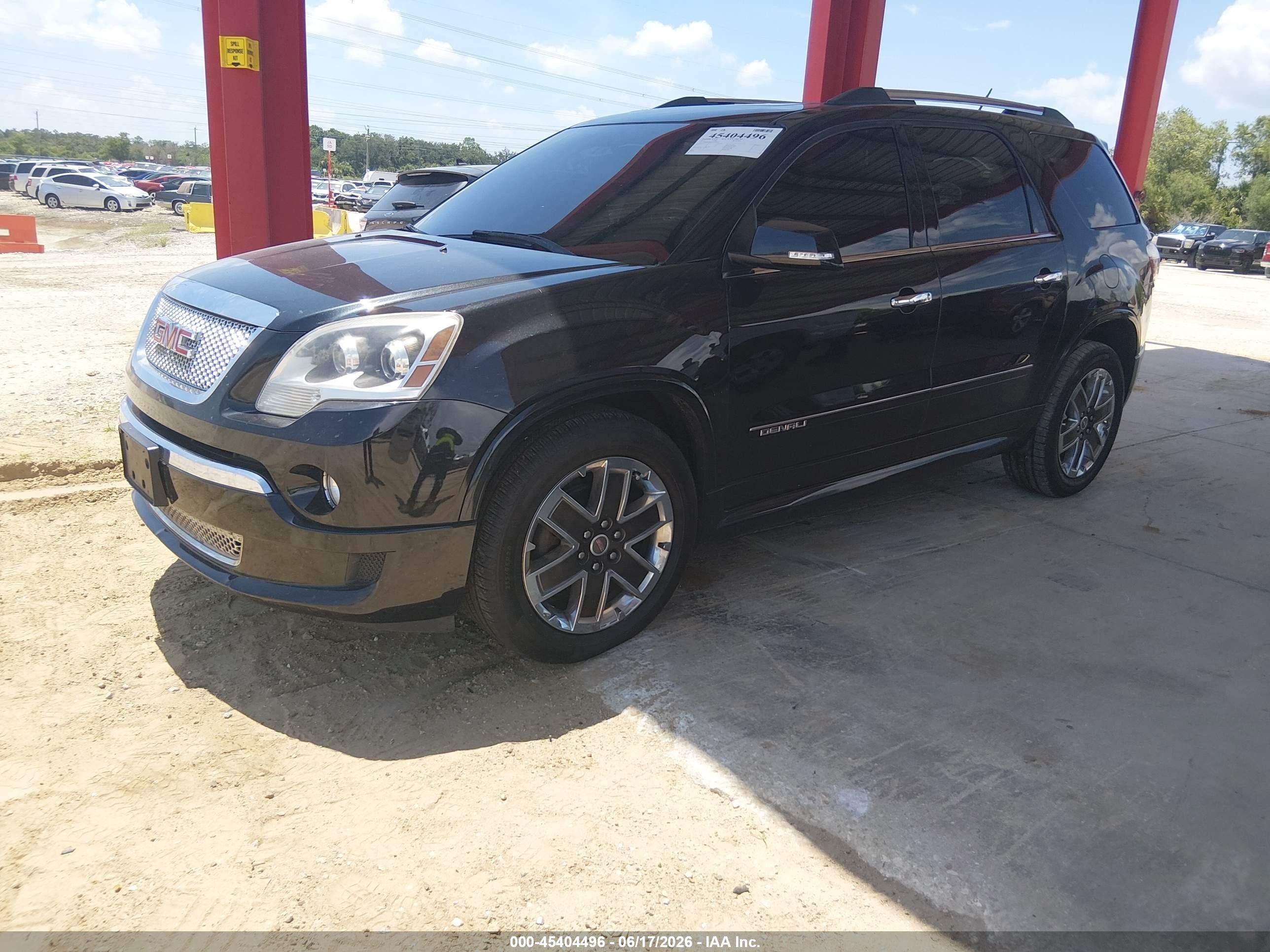 2012 Gmc Acadia Denali Черный vin: 1GKKVTED8CJ415464