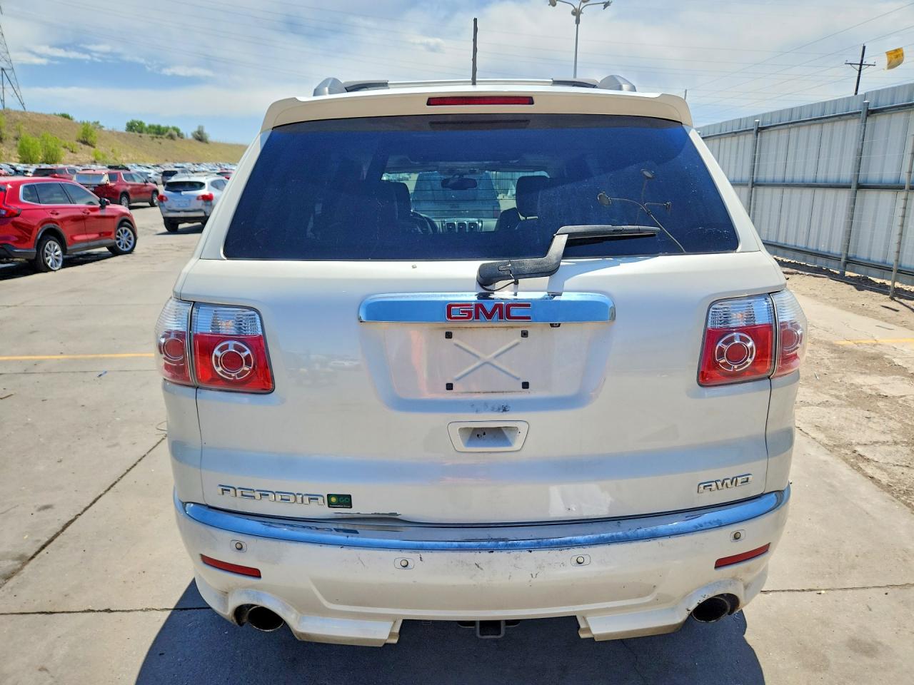2012 Gmc Acadia Denali White vin: 1GKKVTED9CJ360247