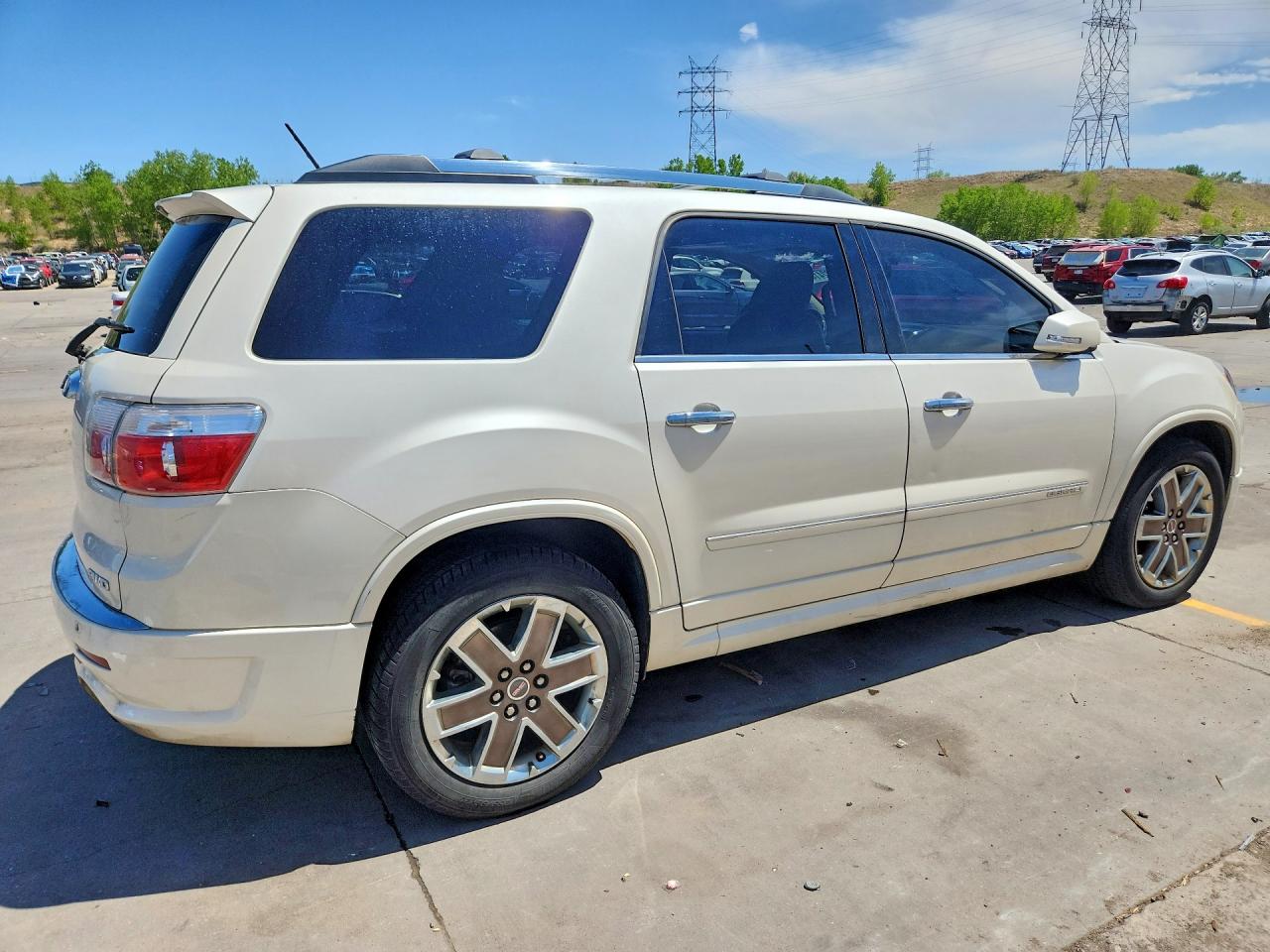 2012 Gmc Acadia Denali White vin: 1GKKVTED9CJ360247