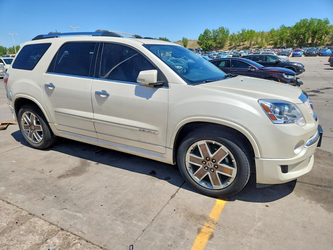 2012 Gmc Acadia Denali White vin: 1GKKVTED9CJ360247