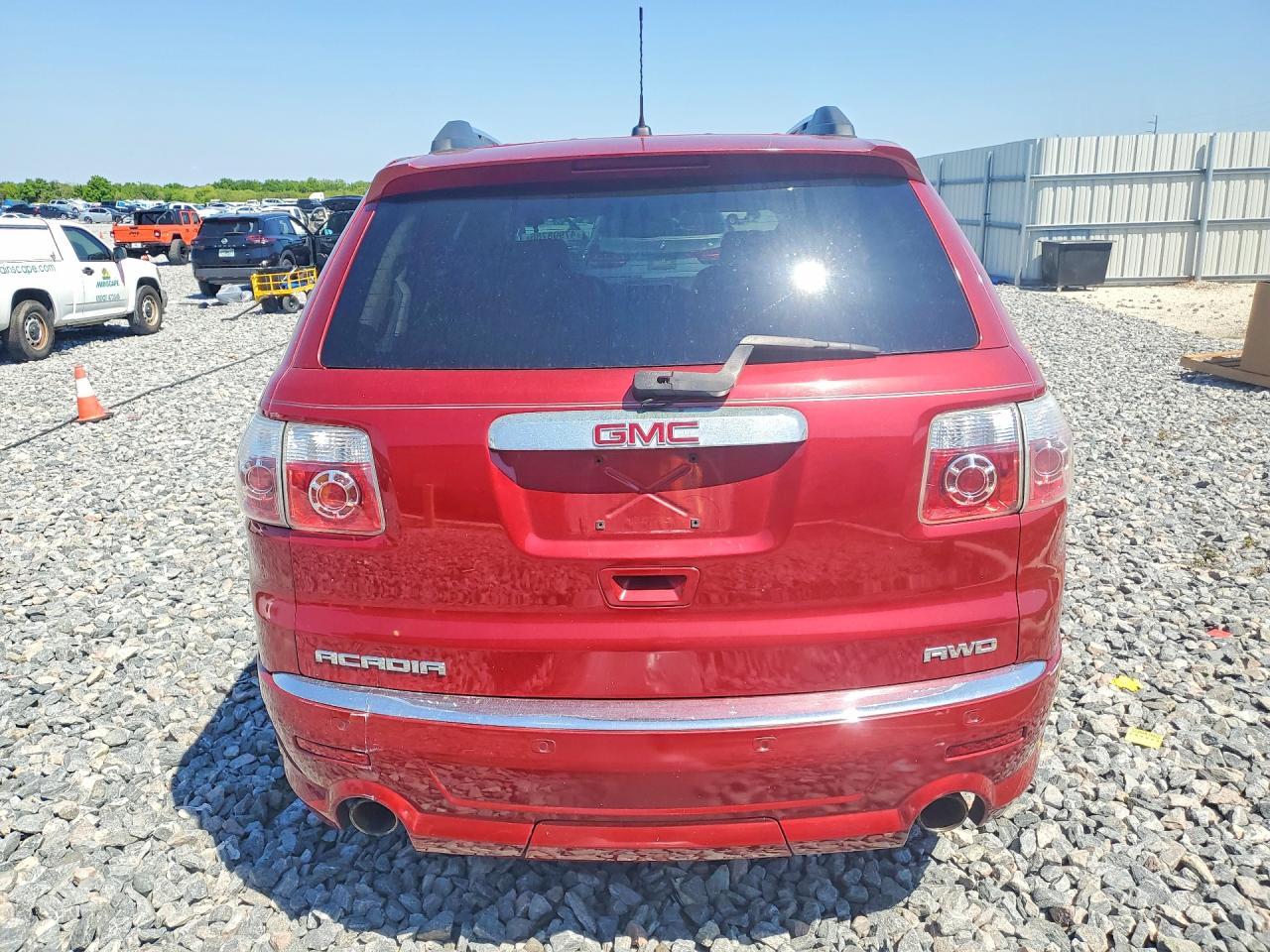 2012 Gmc Acadia Denali Red vin: 1GKKVTED9CJ412072