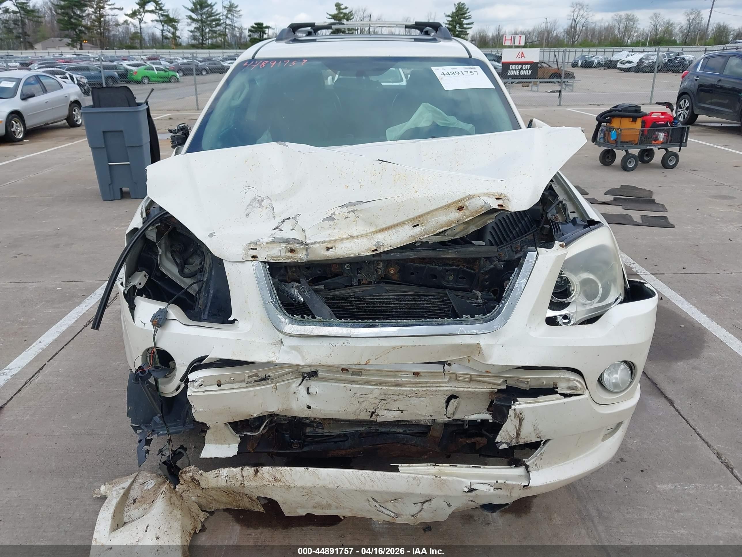 2012 Gmc Acadia Denali White vin: 1GKKVTEDXCJ231868
