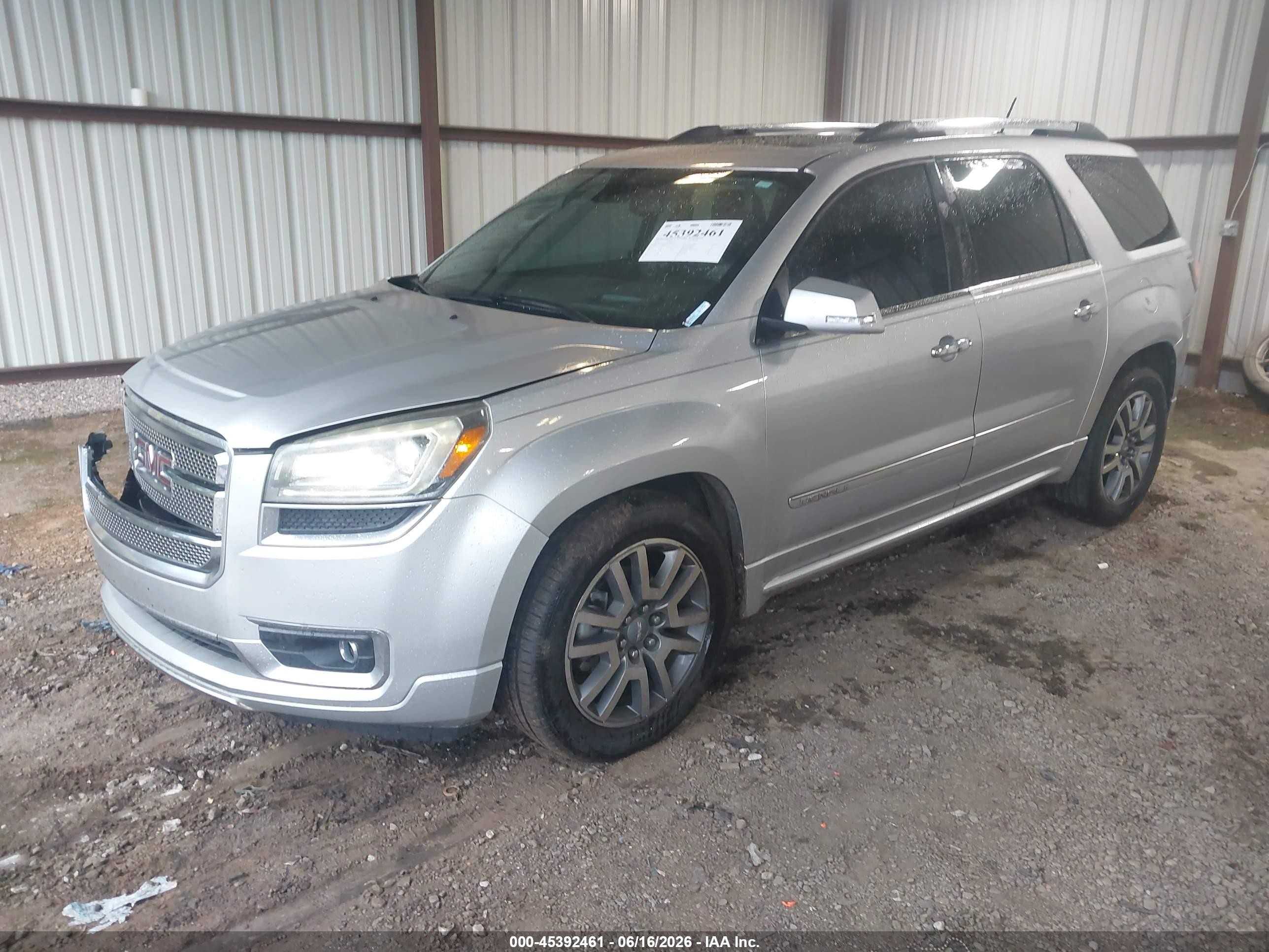 2014 Gmc Acadia Denali Silver vin: 1GKKVTKD0EJ366445