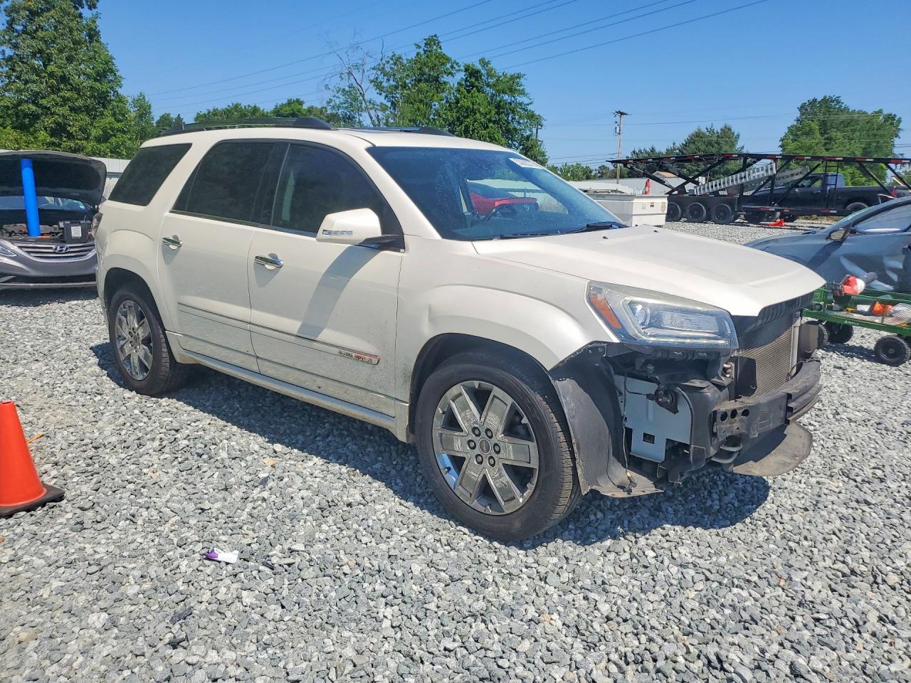 2015 Gmc Acadia Denali Белый vin: 1GKKVTKD0FJ239843