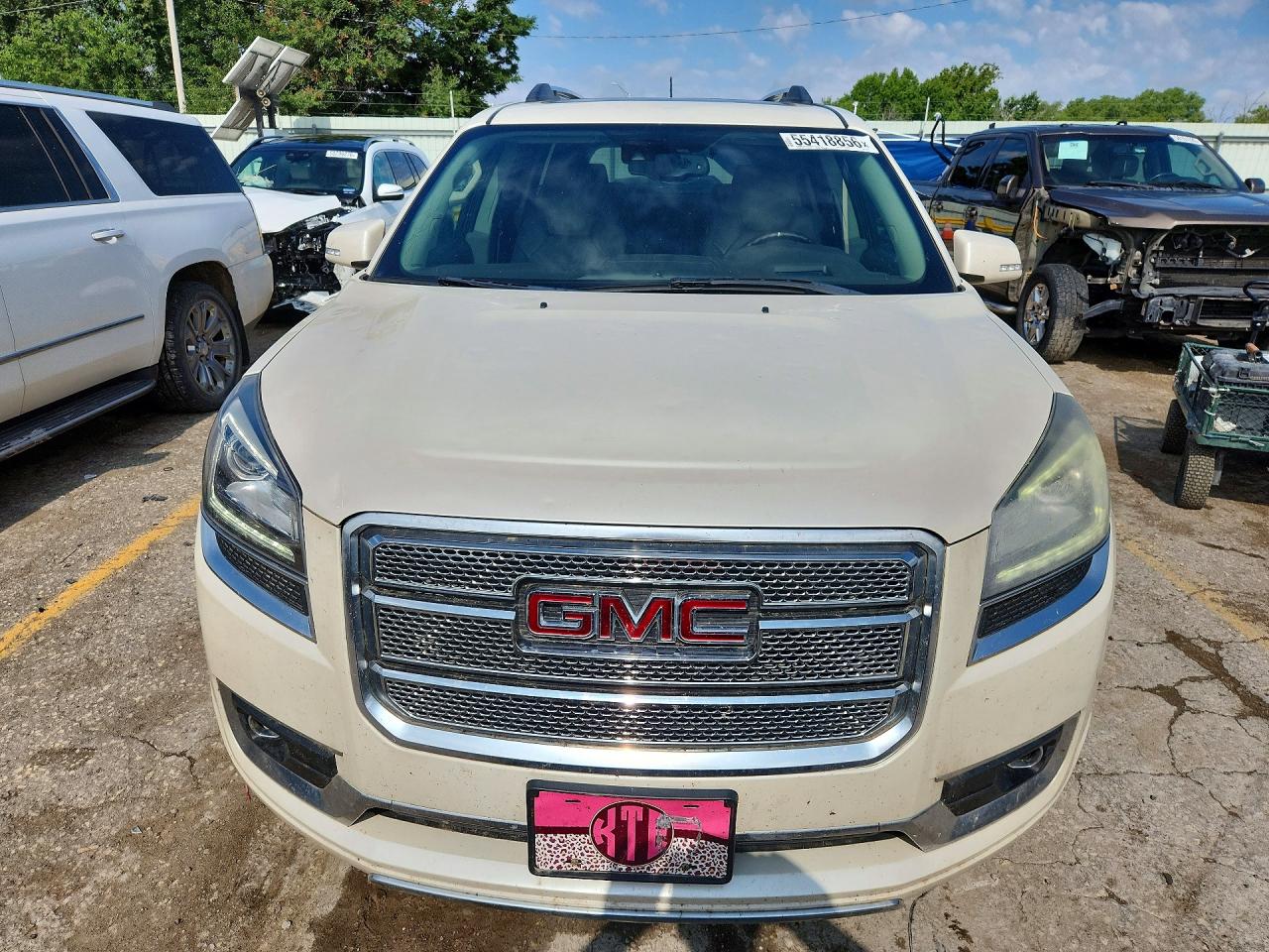 2015 Gmc Acadia Denali White vin: 1GKKVTKD0FJ260577