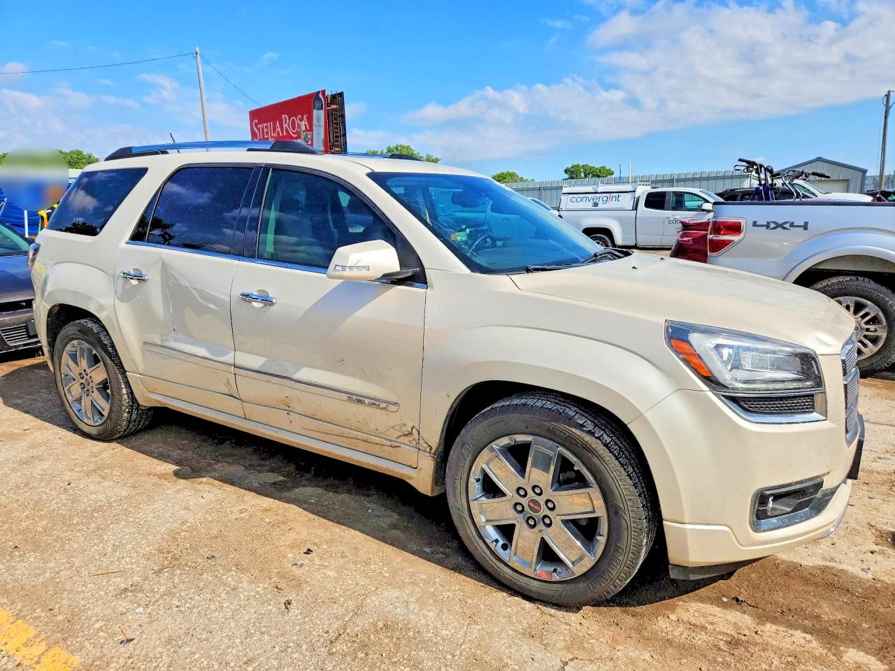2015 Gmc Acadia Denali White vin: 1GKKVTKD0FJ260577